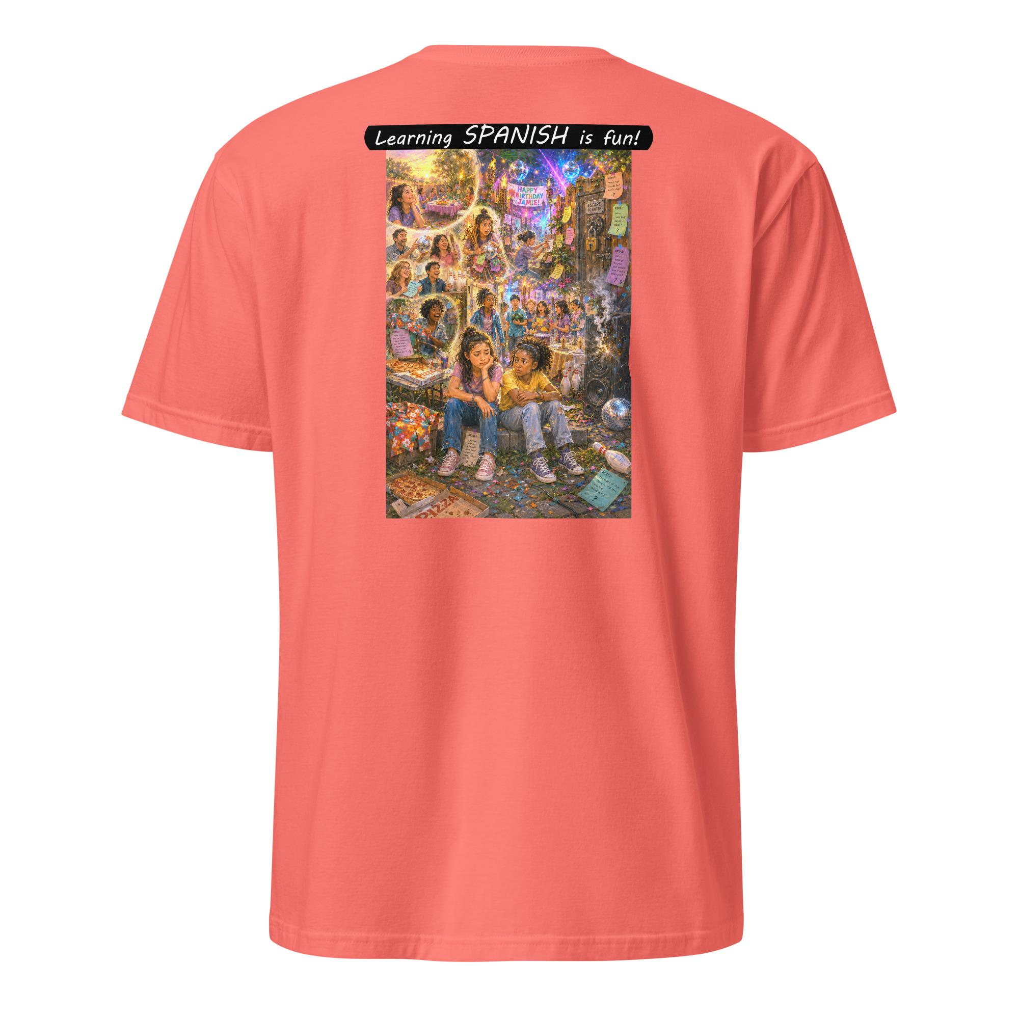Unisex Softstyle T-Shirt - Learning SPANISH is fun! - The Surprise Party - Image 44