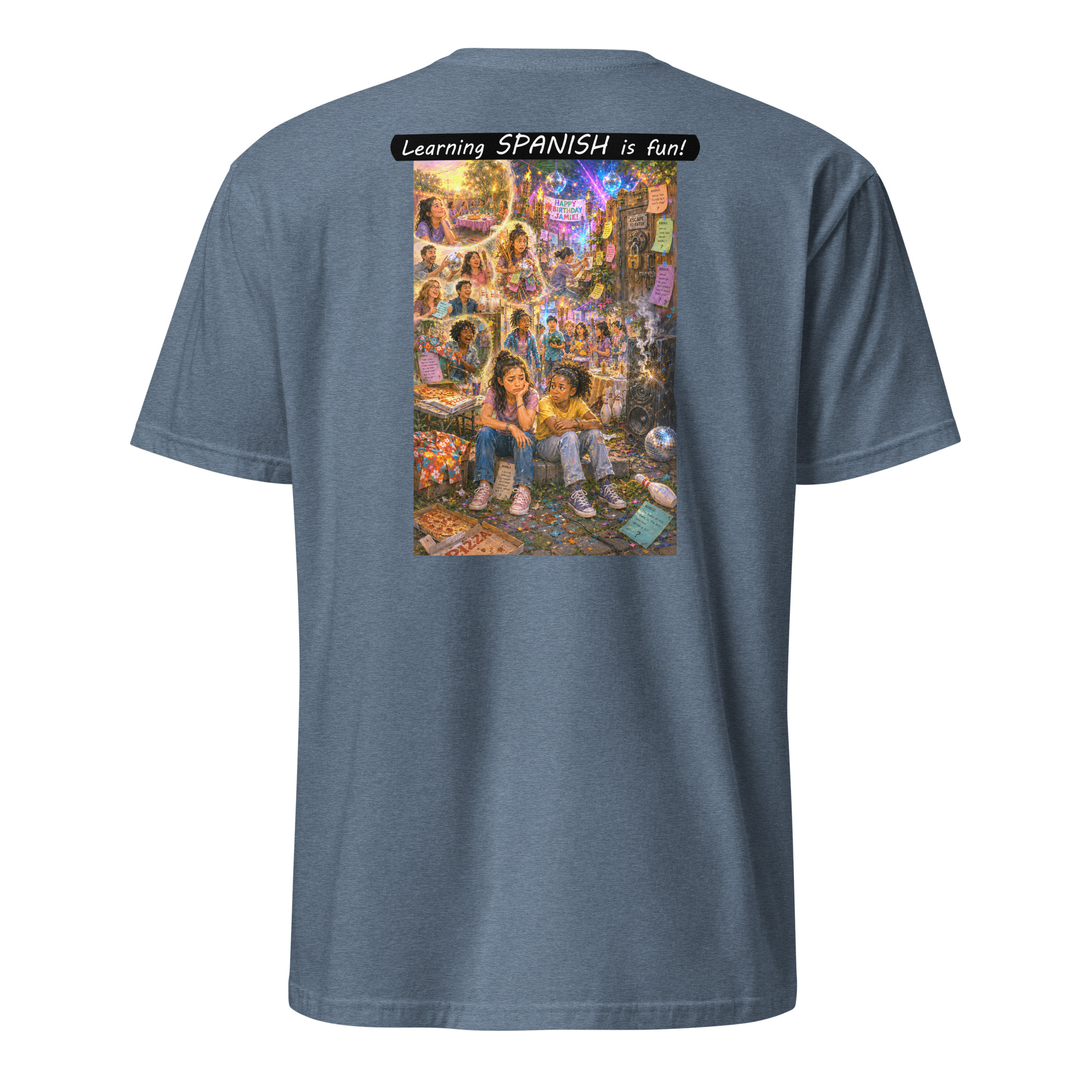 Unisex Softstyle T-Shirt - Learning SPANISH is fun! - The Surprise Party - Image 38