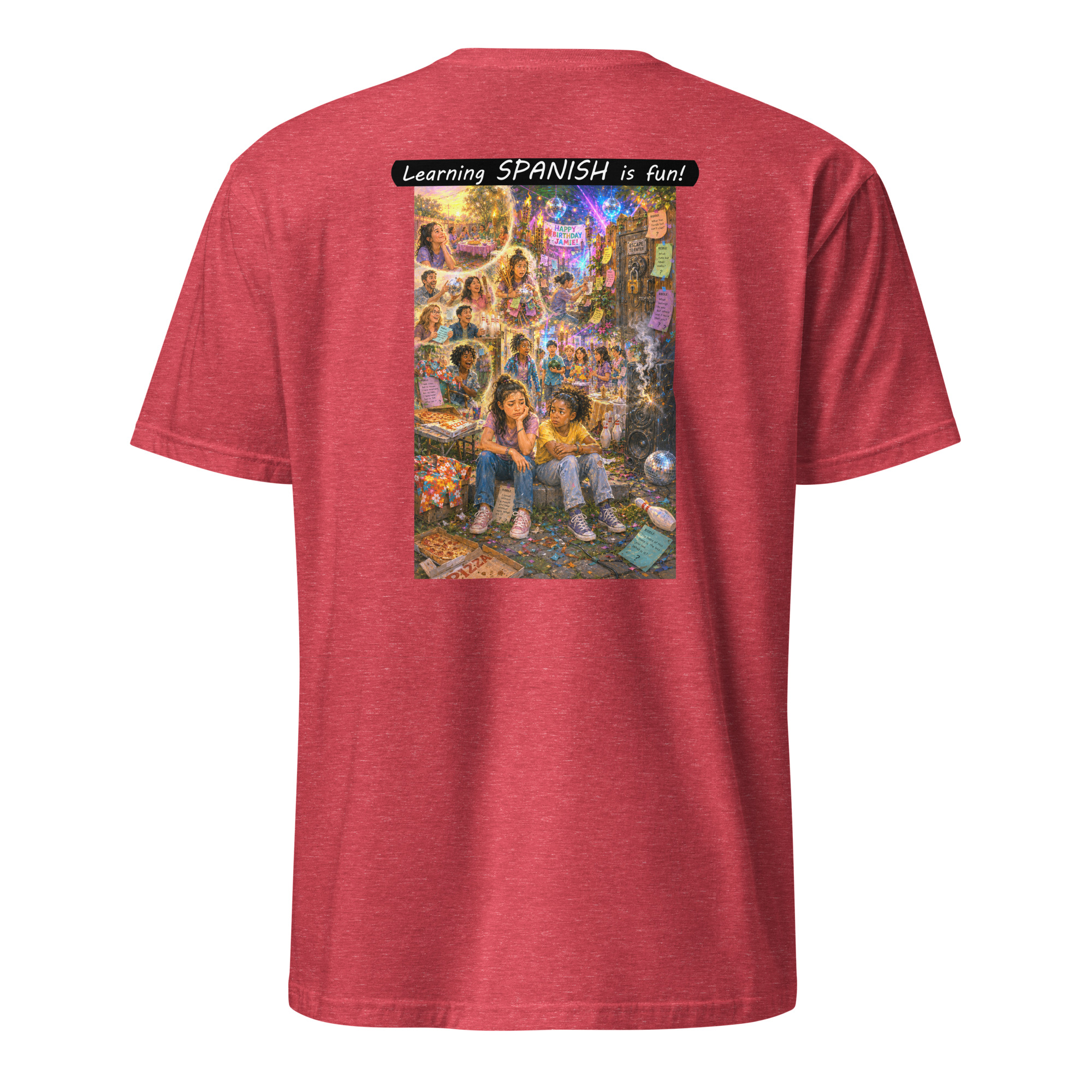 Unisex Softstyle T-Shirt - Learning SPANISH is fun! - The Surprise Party - Image 21