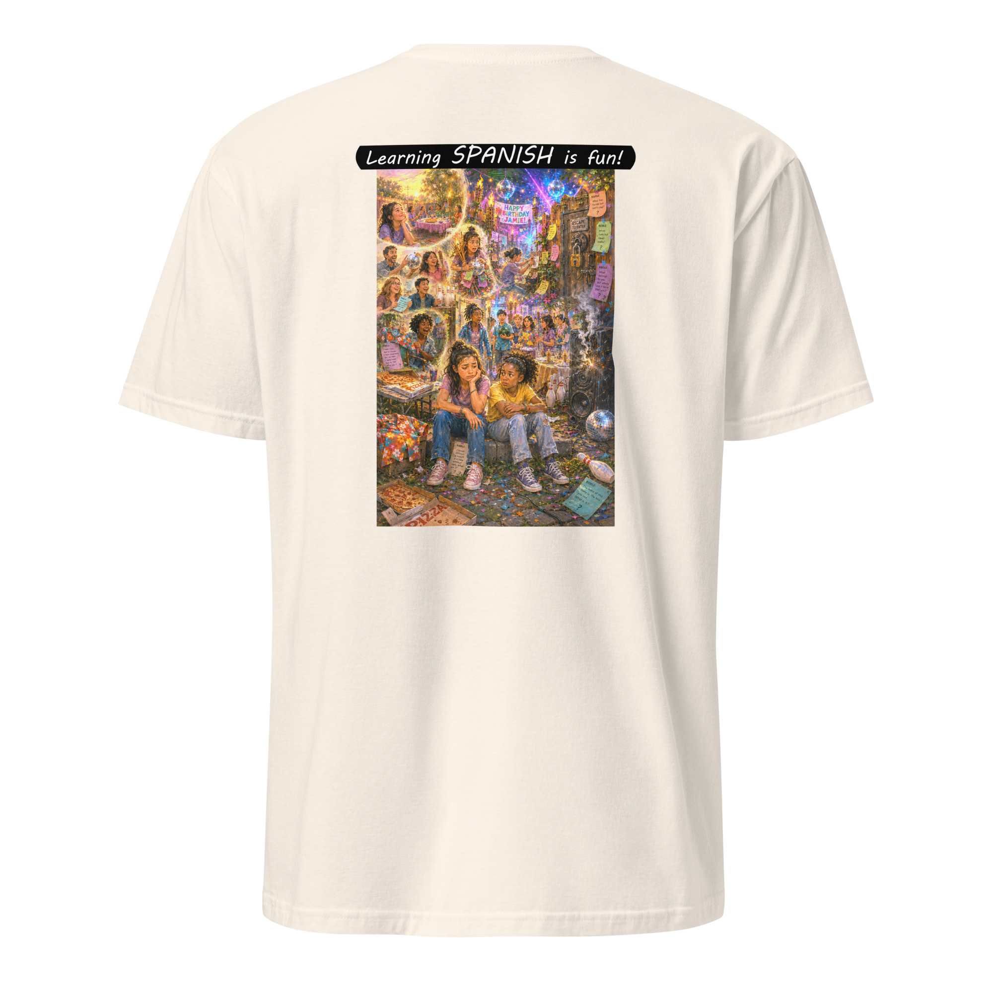 Unisex Softstyle T-Shirt - Learning SPANISH is fun! - The Surprise Party - Image 30