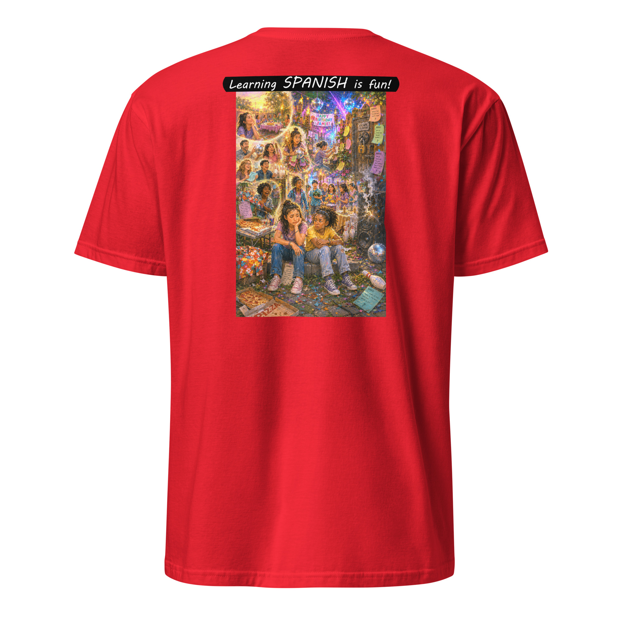 Unisex Softstyle T-Shirt - Learning SPANISH is fun! - The Surprise Party - Image 34