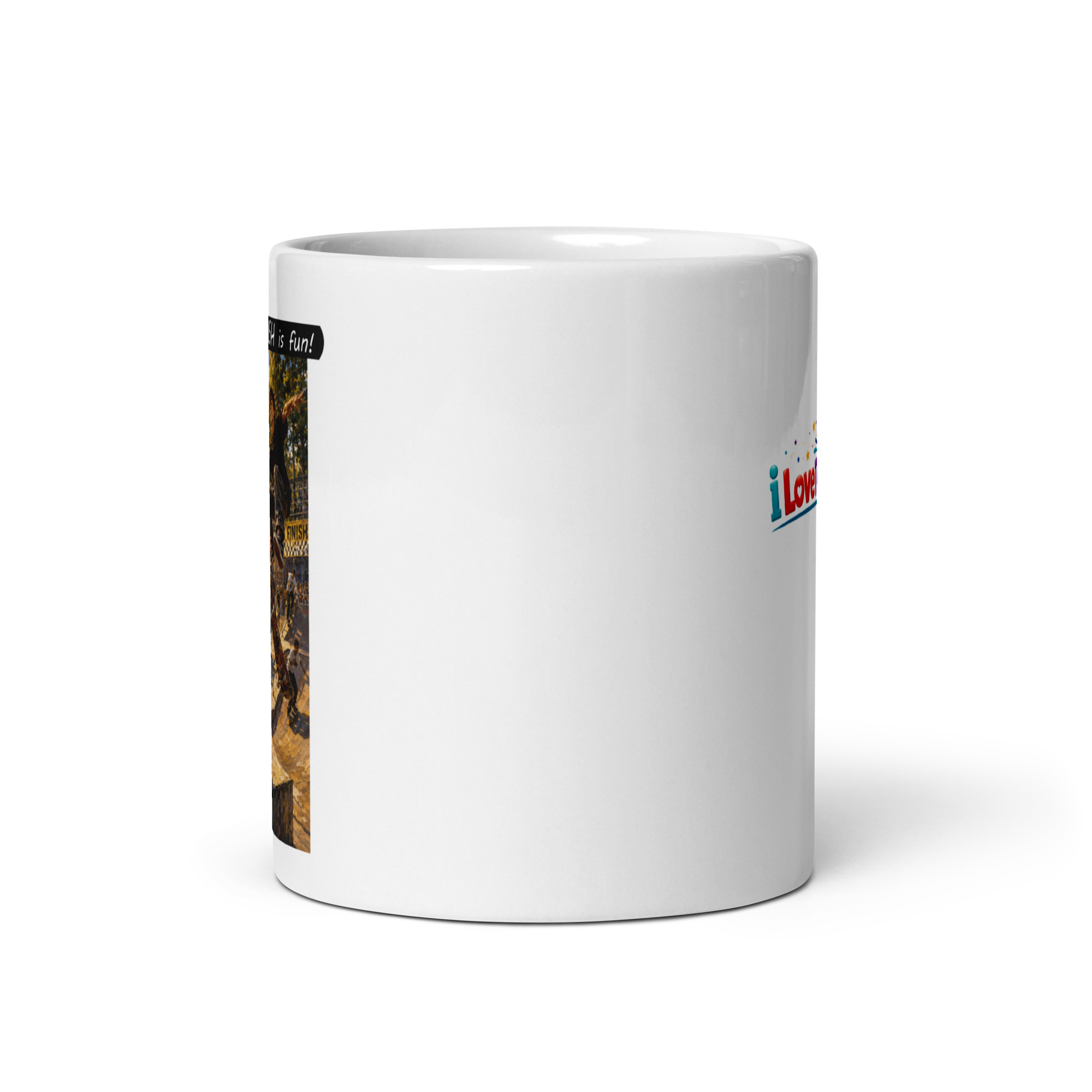 Premium White Glossy Mug - Learning ENGLISH is fun! - The Summer Showdown - Image 1