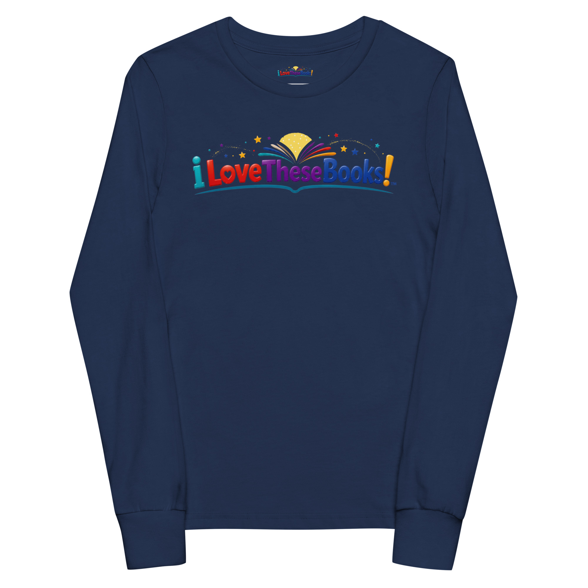 Youth long sleeve tee - Learning PORTUGUESE is fun! - Fair Trade - Image 2