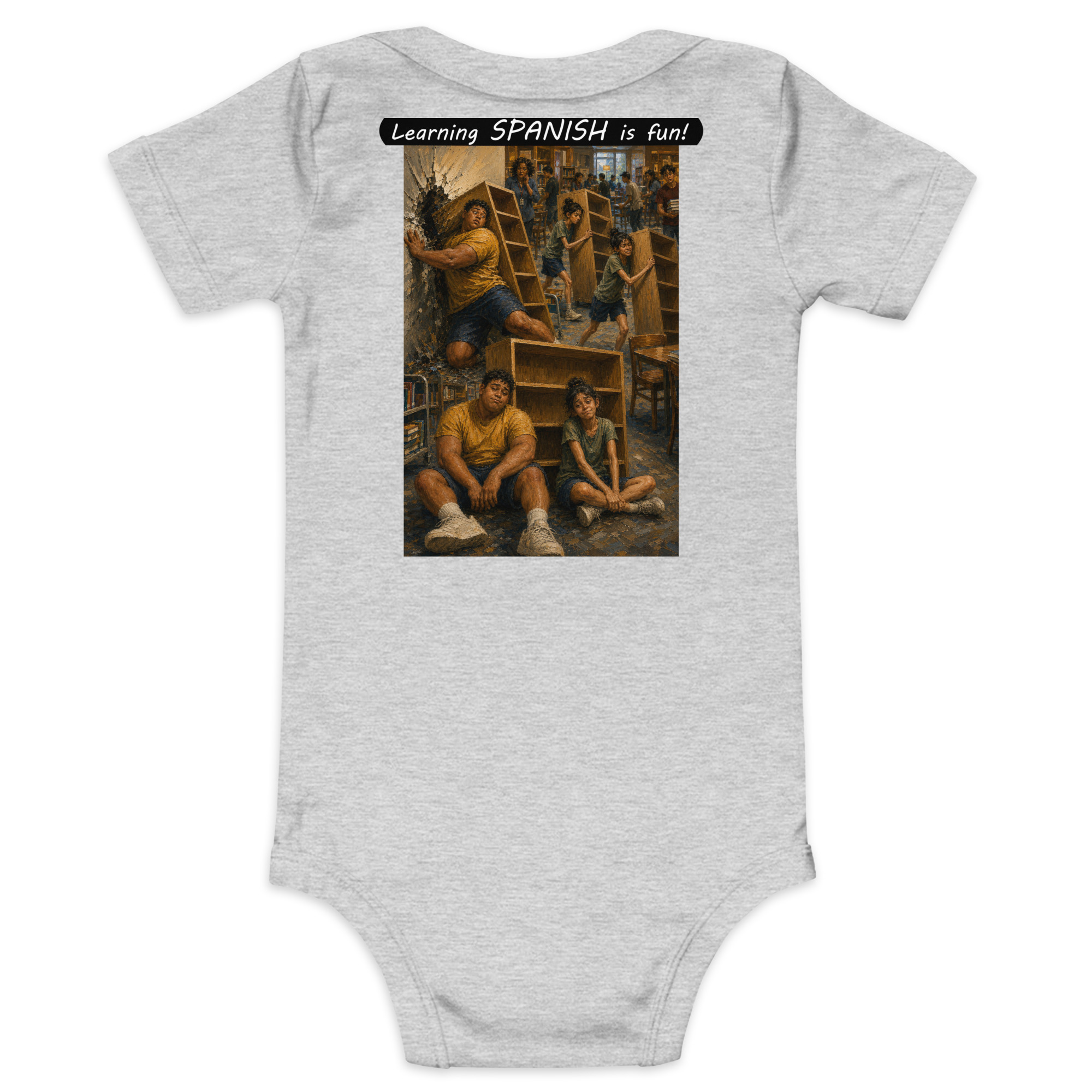 Baby Short Sleeve One Piece - Learning SPANISH is fun! - Fair Trade - Image 17
