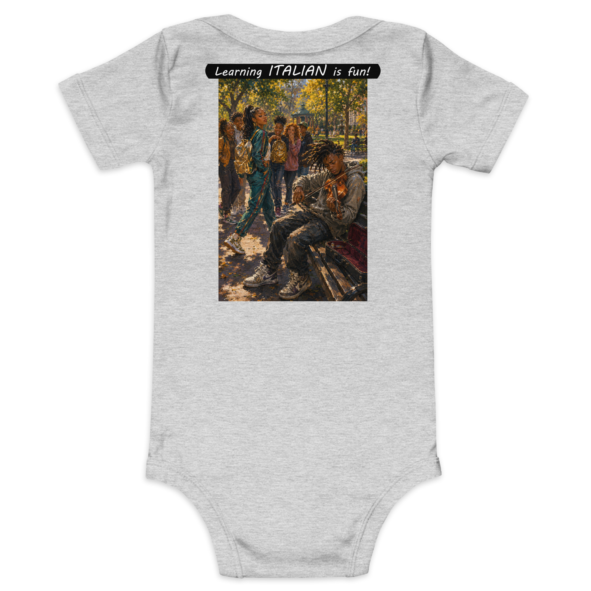 Baby Short Sleeve One Piece - Learning ITALIAN is fun! - The Spotlight - Image 12