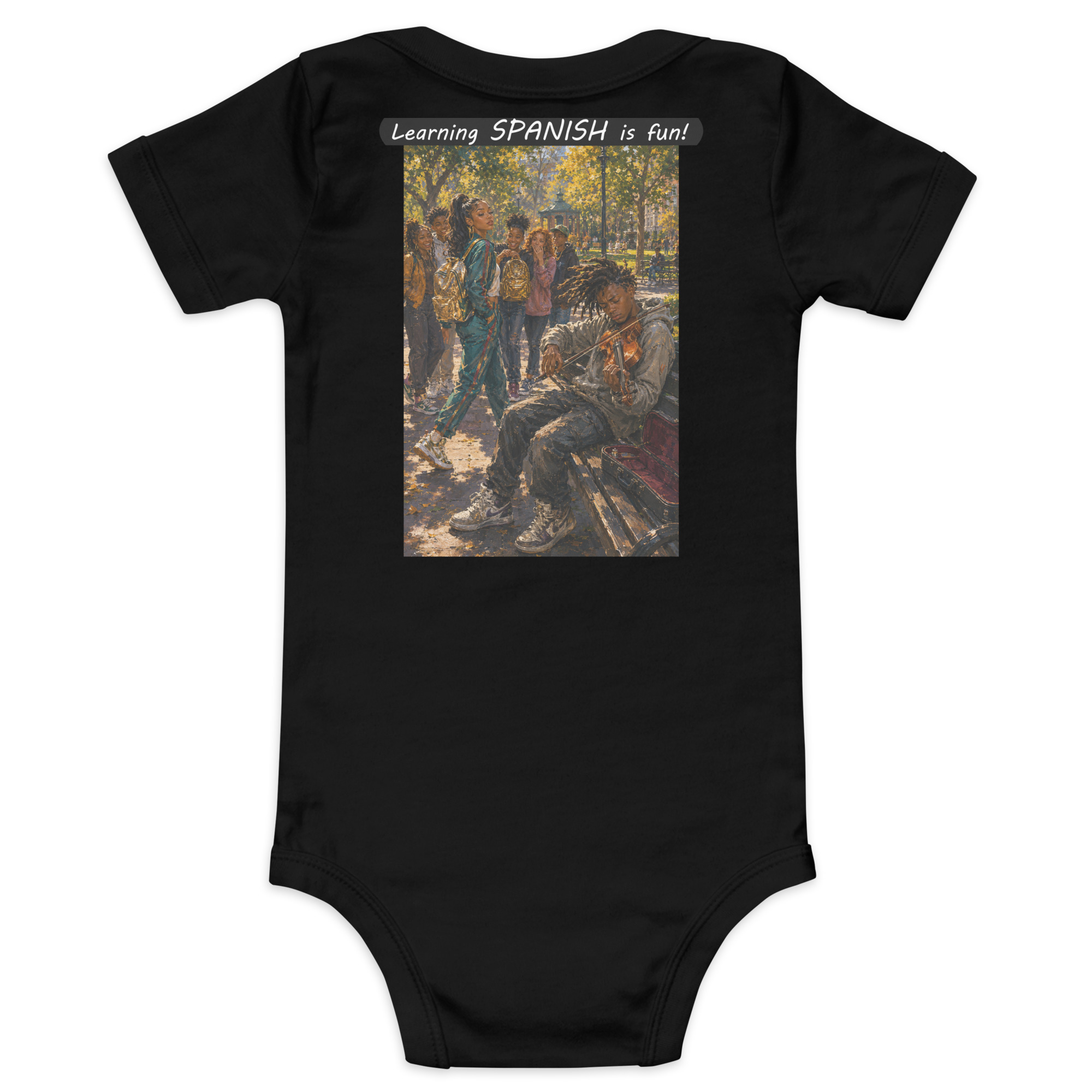Baby Short Sleeve One Piece - Learning SPANISH is fun! - The Spotlight - Image 12