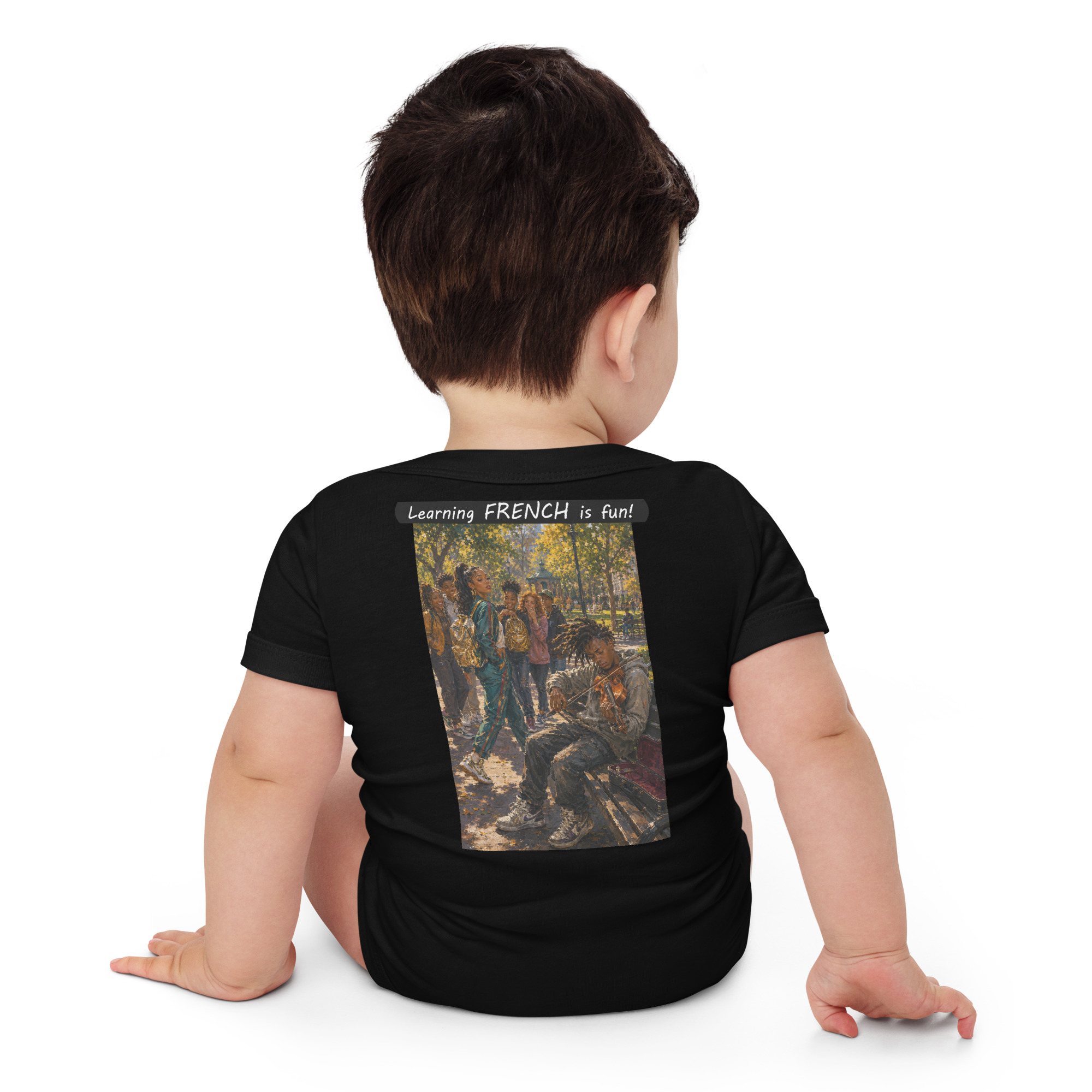 Baby Short Sleeve One Piece - Learning FRENCH is fun! - The Spotlight - Image 19