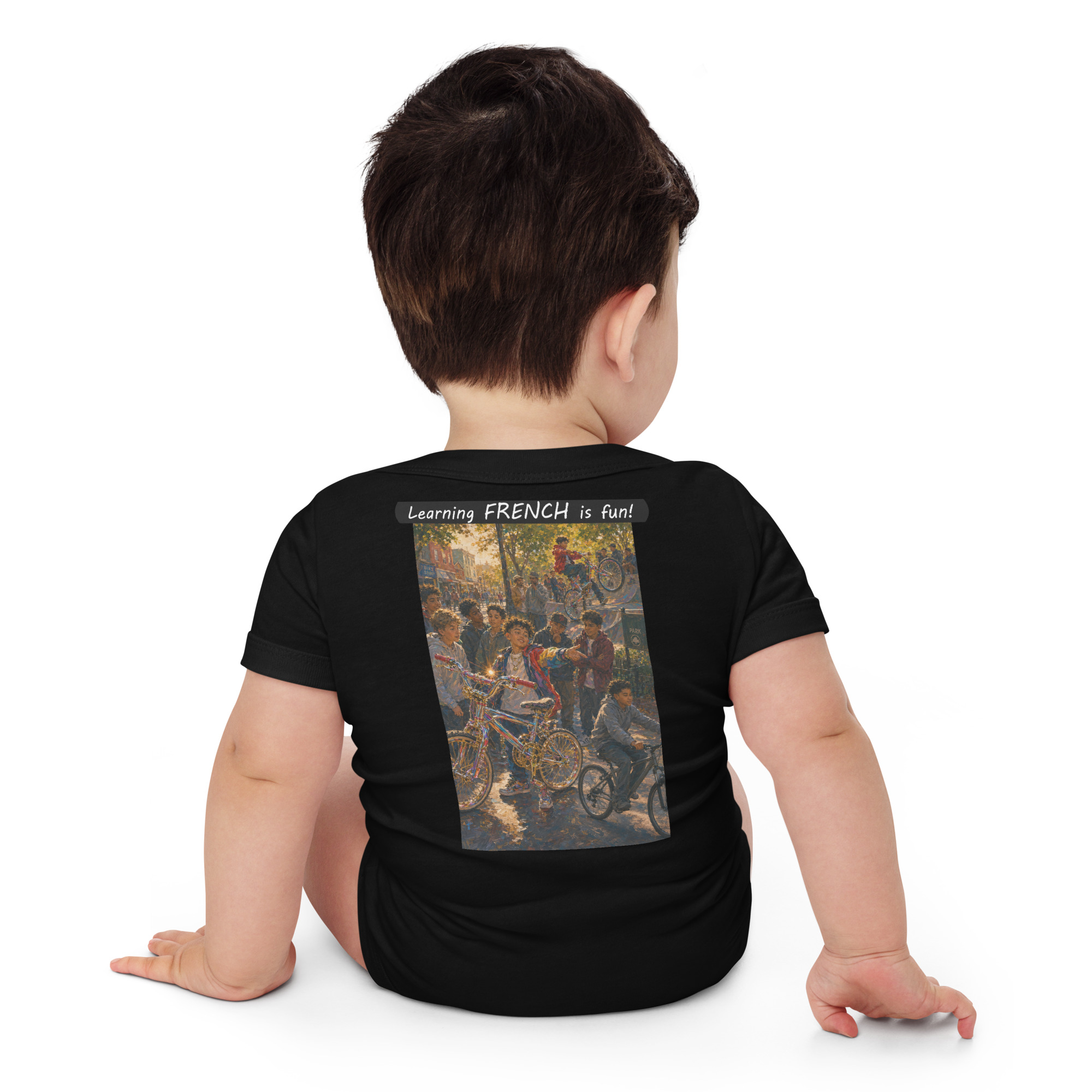 Baby Short Sleeve One Piece - Learning FRENCH is fun! - The Show Off - Image 9