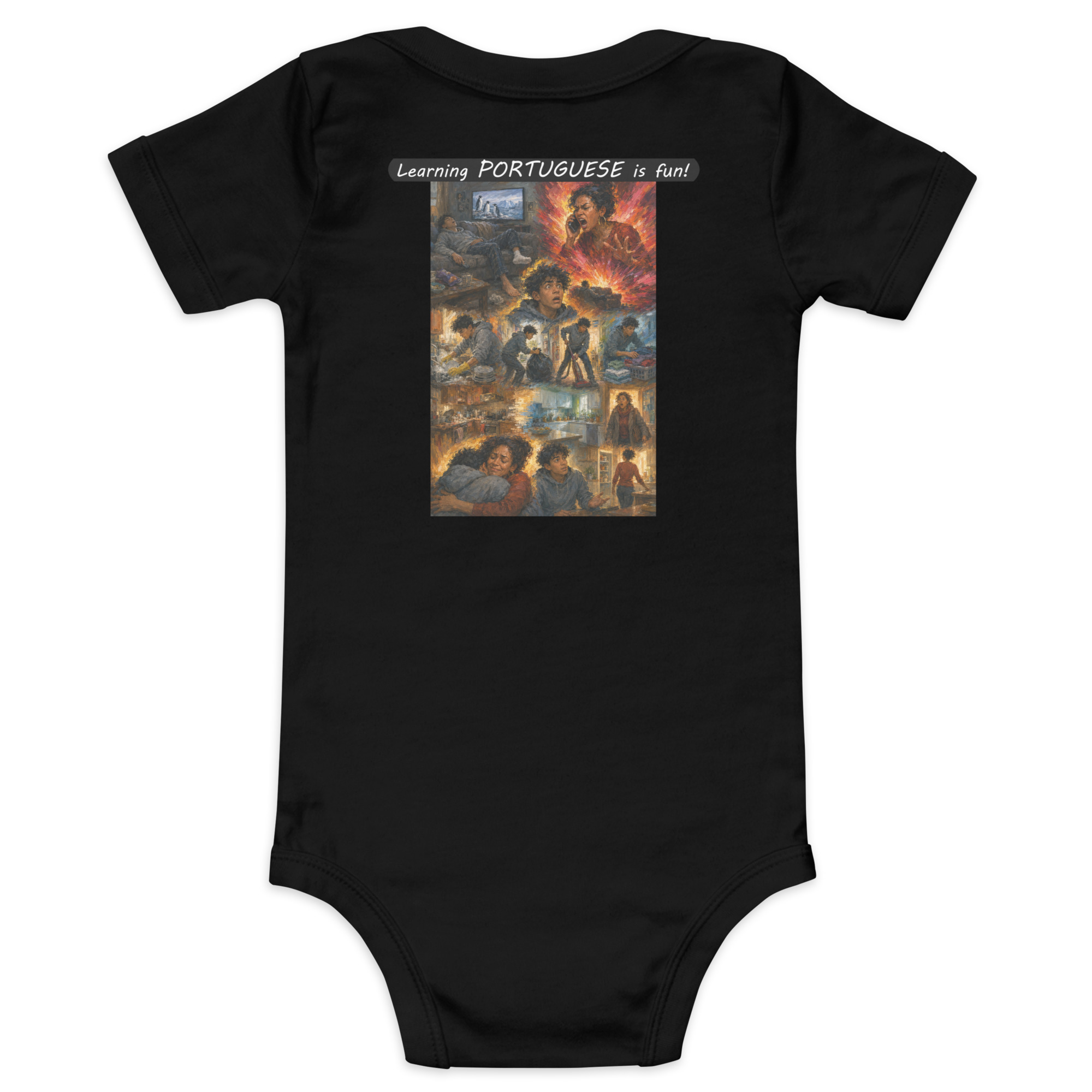 Baby Short Sleeve One Piece - Learning PORTUGUESE is fun! - Your Mama - Image 27