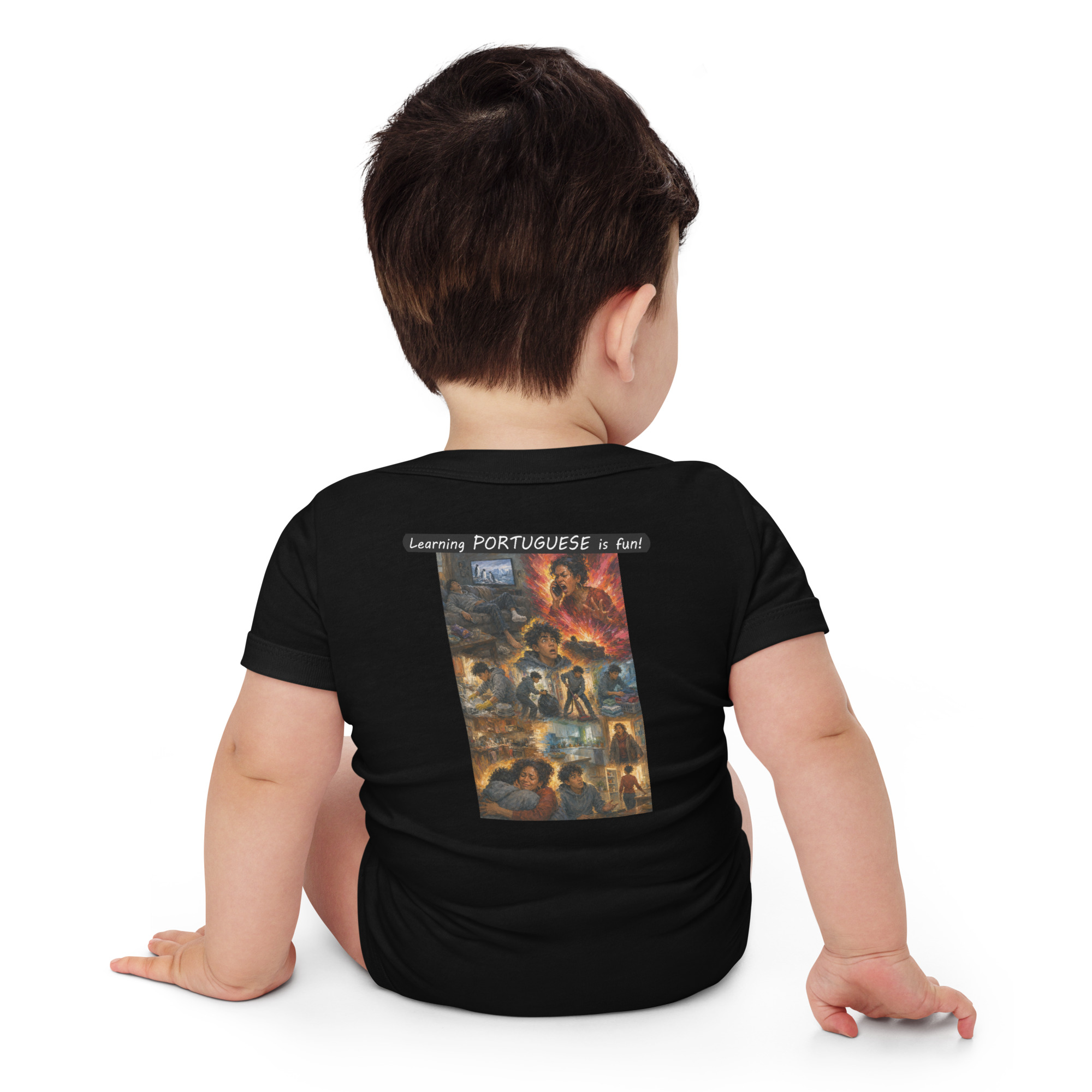 Baby Short Sleeve One Piece - Learning PORTUGUESE is fun! - Your Mama - Image 30