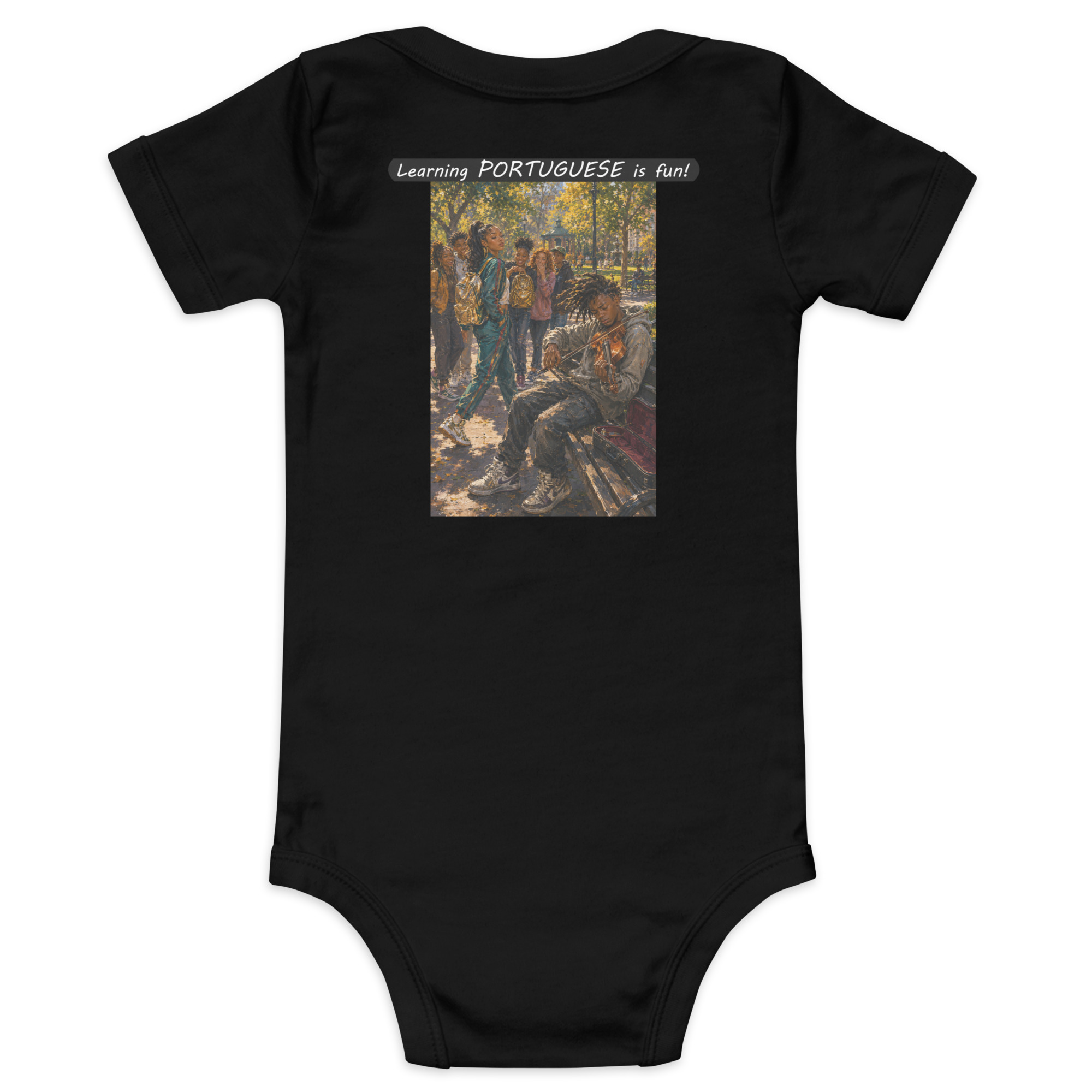 Baby Short Sleeve One Piece - Learning PORTUGUESE is fun! - The Spotlight - Image 17