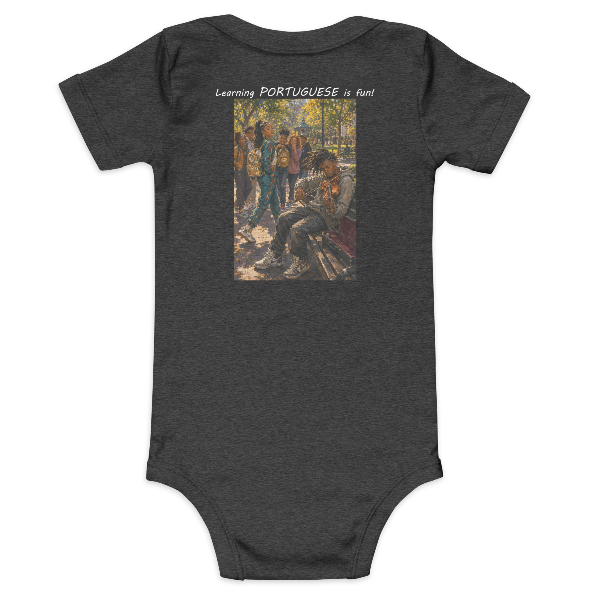Baby Short Sleeve One Piece - Learning PORTUGUESE is fun! - The Spotlight - Image 22
