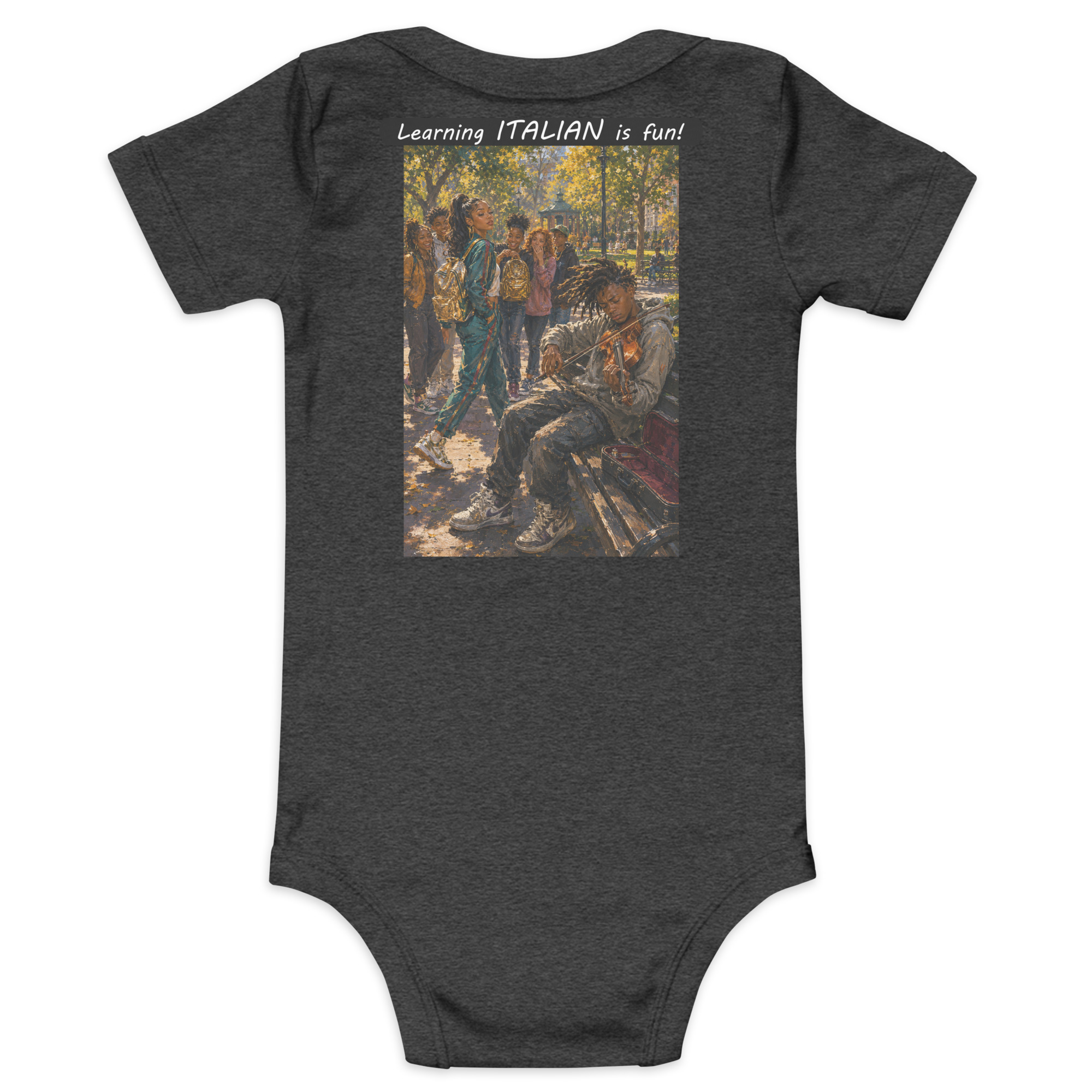 Baby Short Sleeve One Piece - Learning ITALIAN is fun! - The Spotlight - Image 22