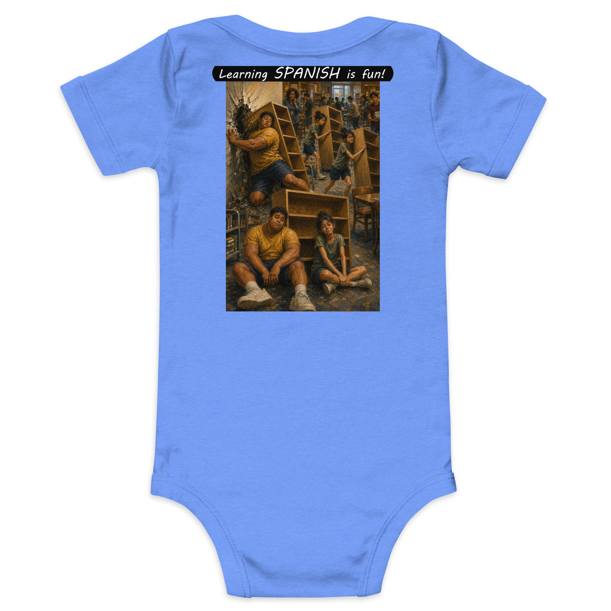 Baby Short Sleeve One Piece - Learning SPANISH is fun! - Fair Trade - Image 12