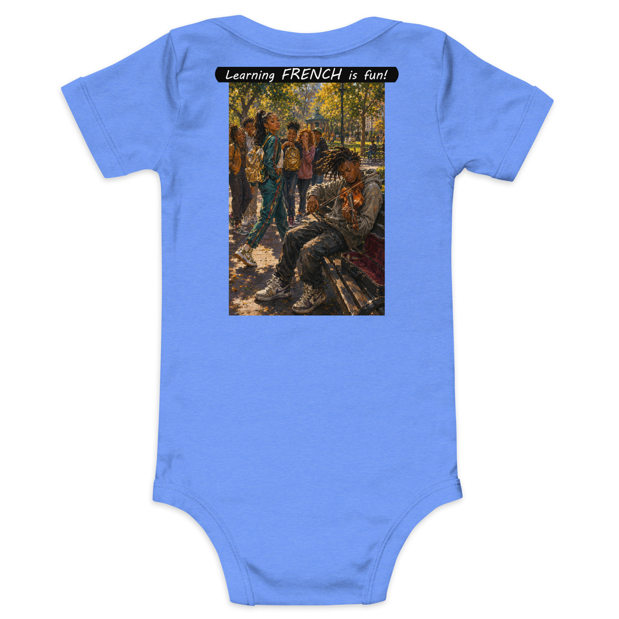 Baby Short Sleeve One Piece - Learning FRENCH is fun! - The Spotlight - Image 7