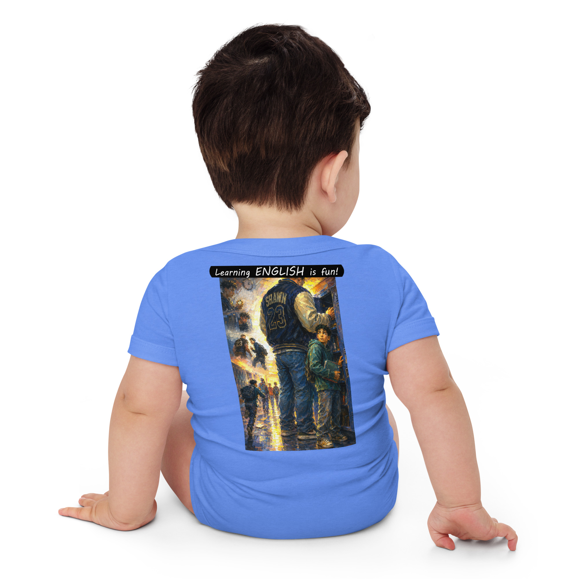Baby Short Sleeve One Piece - Learning ENGLISH is fun! - The School Locker - Image 9