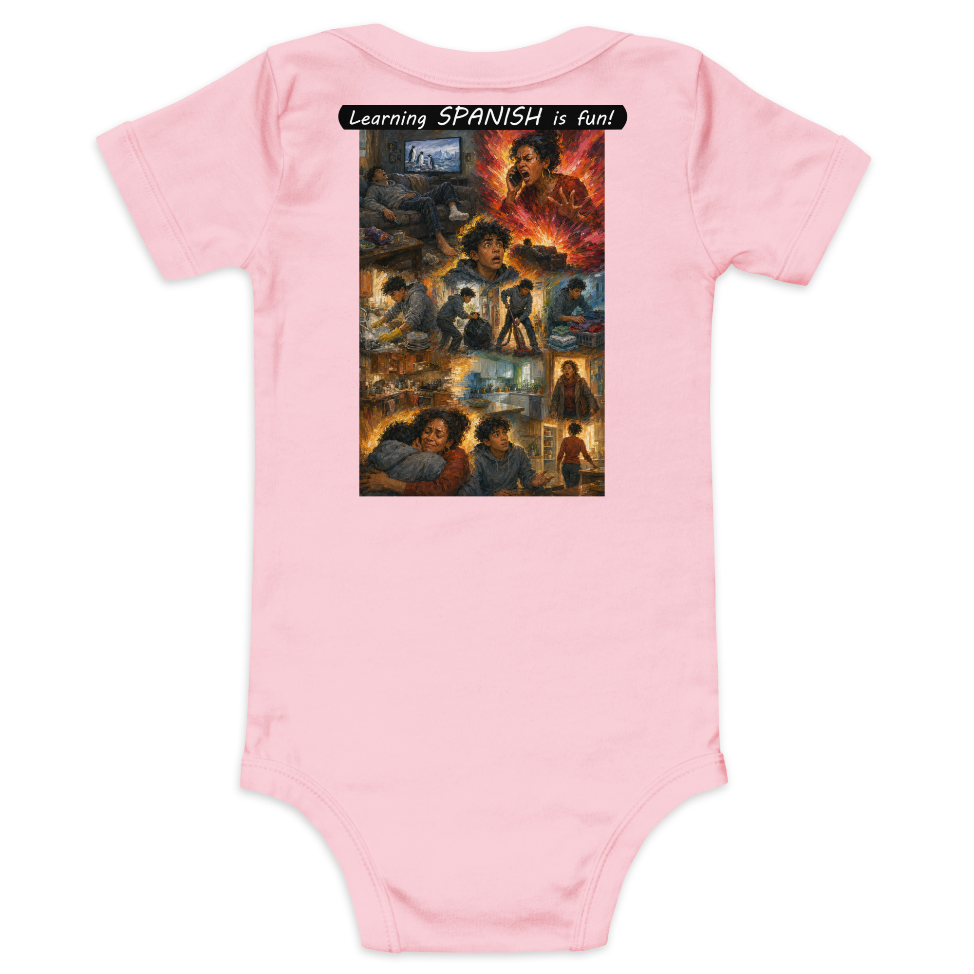 Baby Short Sleeve One Piece - Learning SPANISH is fun! - Your Mama - Image 32