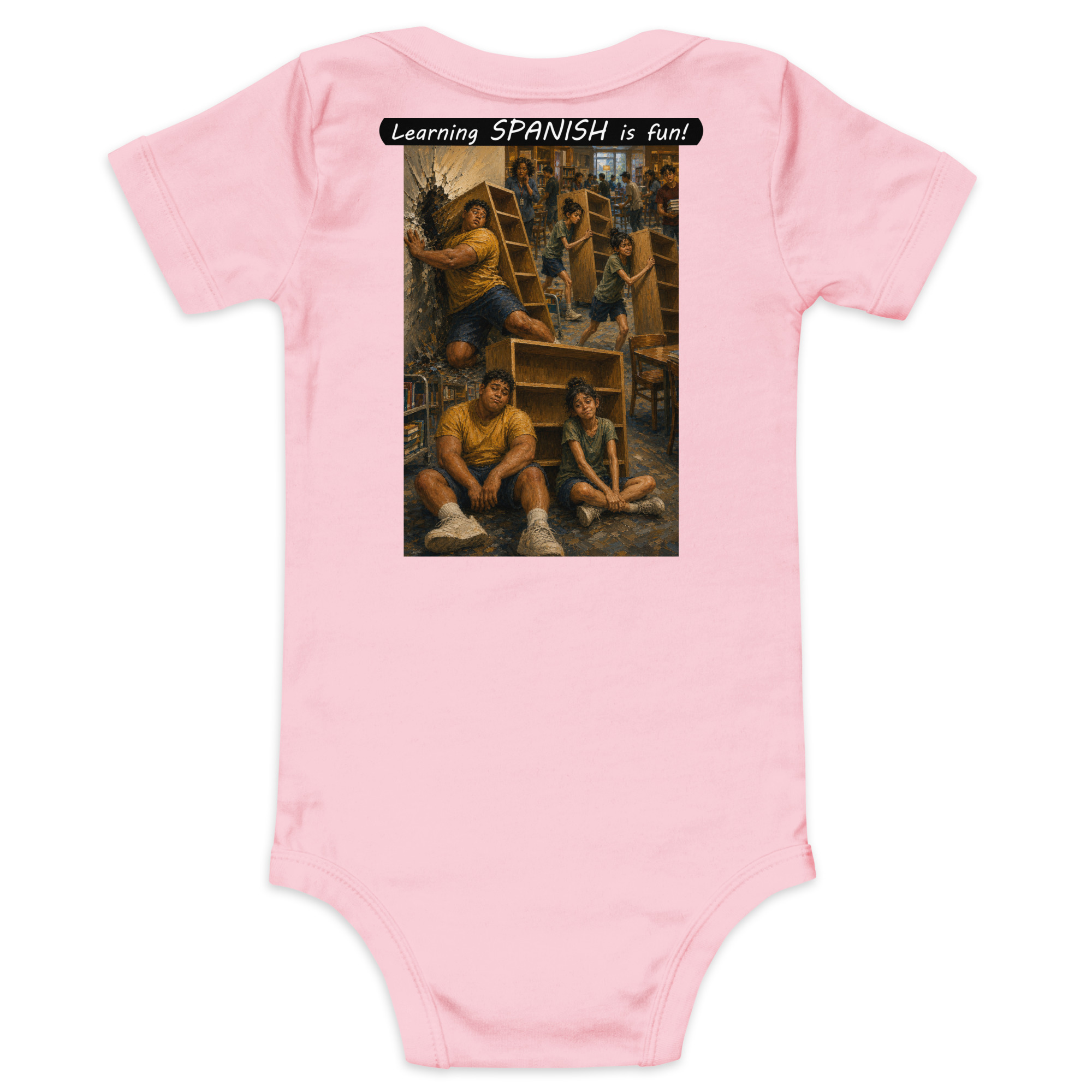 Baby Short Sleeve One Piece - Learning SPANISH is fun! - Fair Trade - Image 27