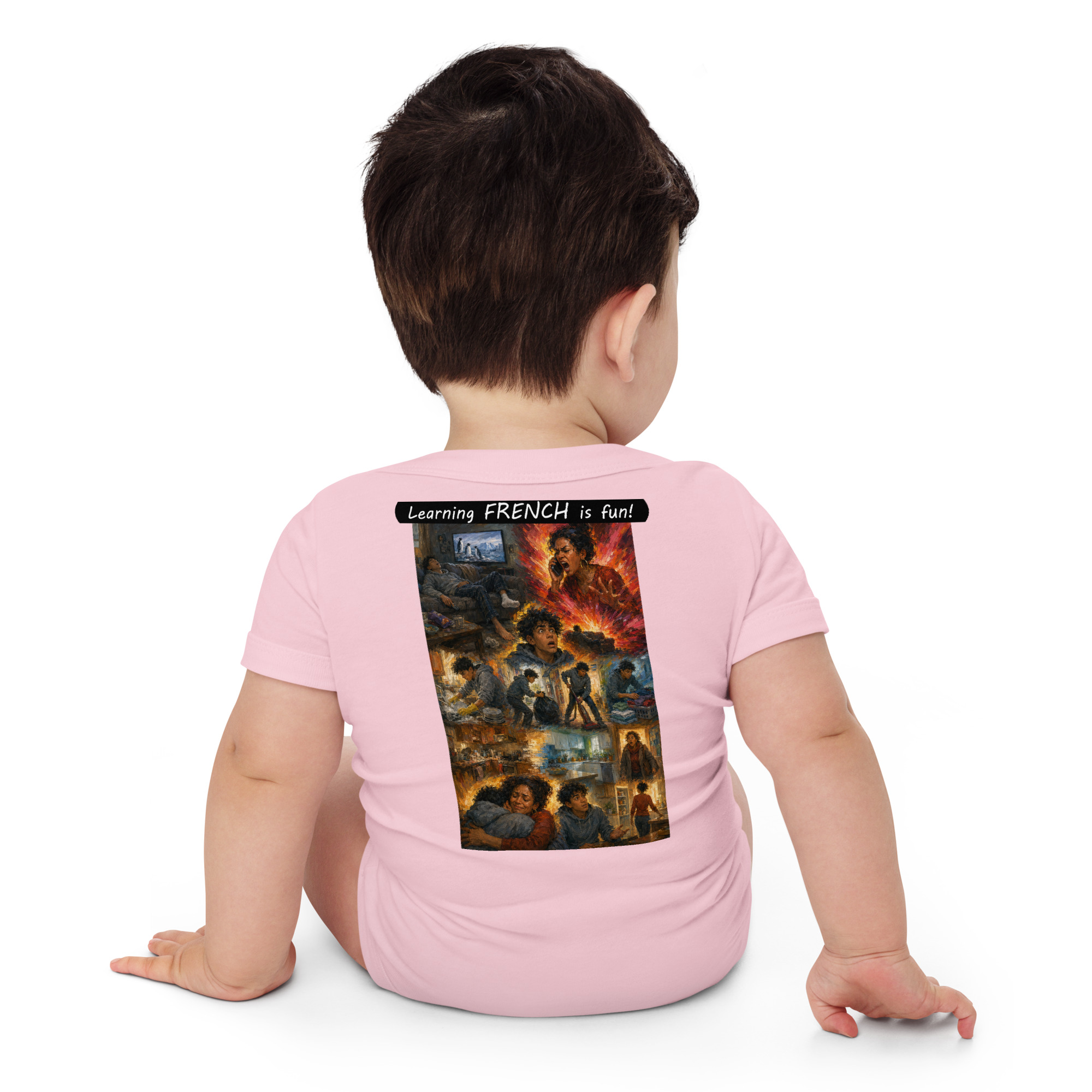 Baby Short Sleeve One Piece - Learning FRENCH is fun! - Your Mama - Image 34