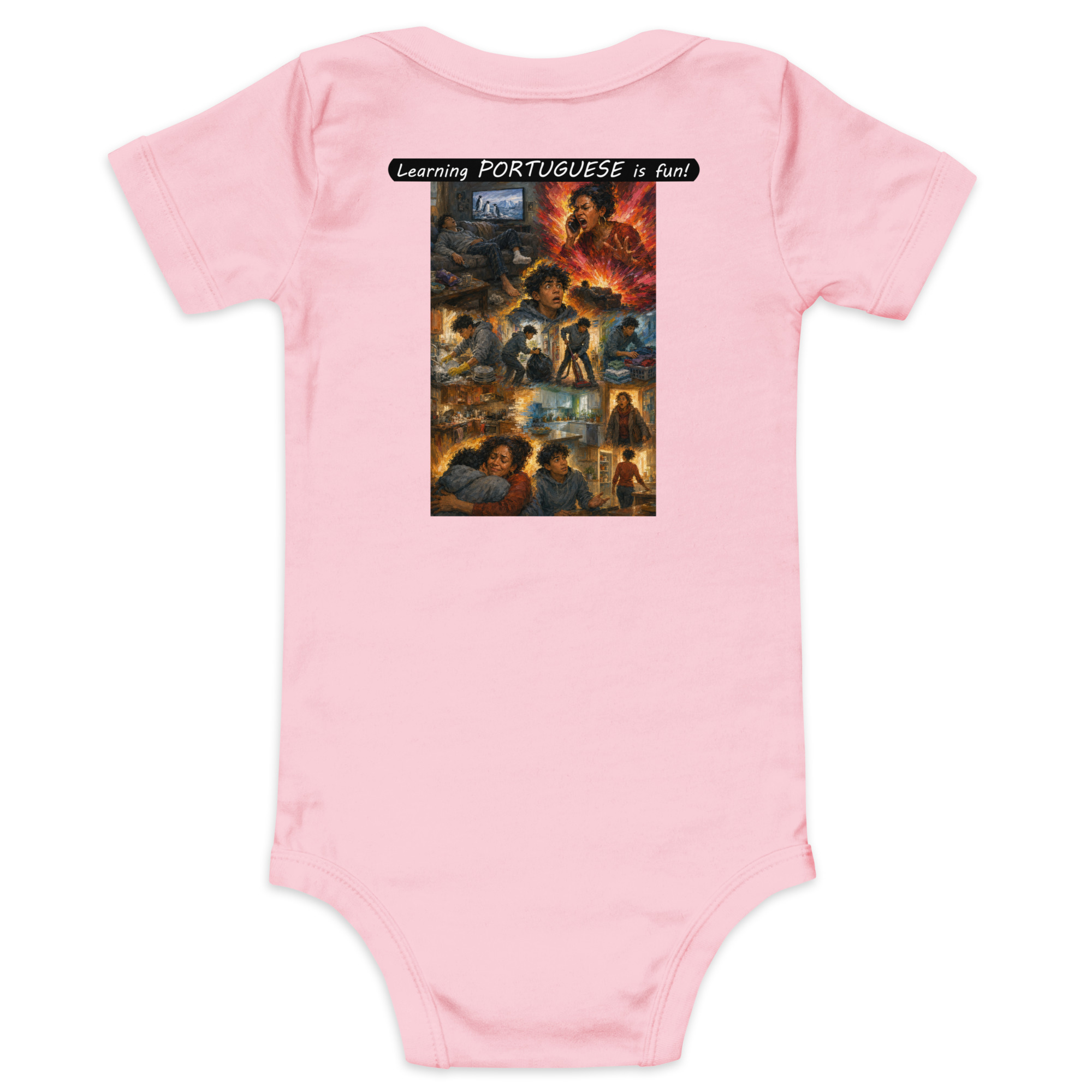 Baby Short Sleeve One Piece - Learning PORTUGUESE is fun! - Your Mama - Image 32