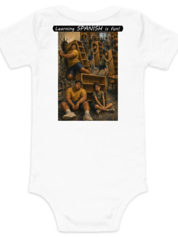 Baby Short Sleeve One Piece – Learning SPANISH is fun! – Fair Trade