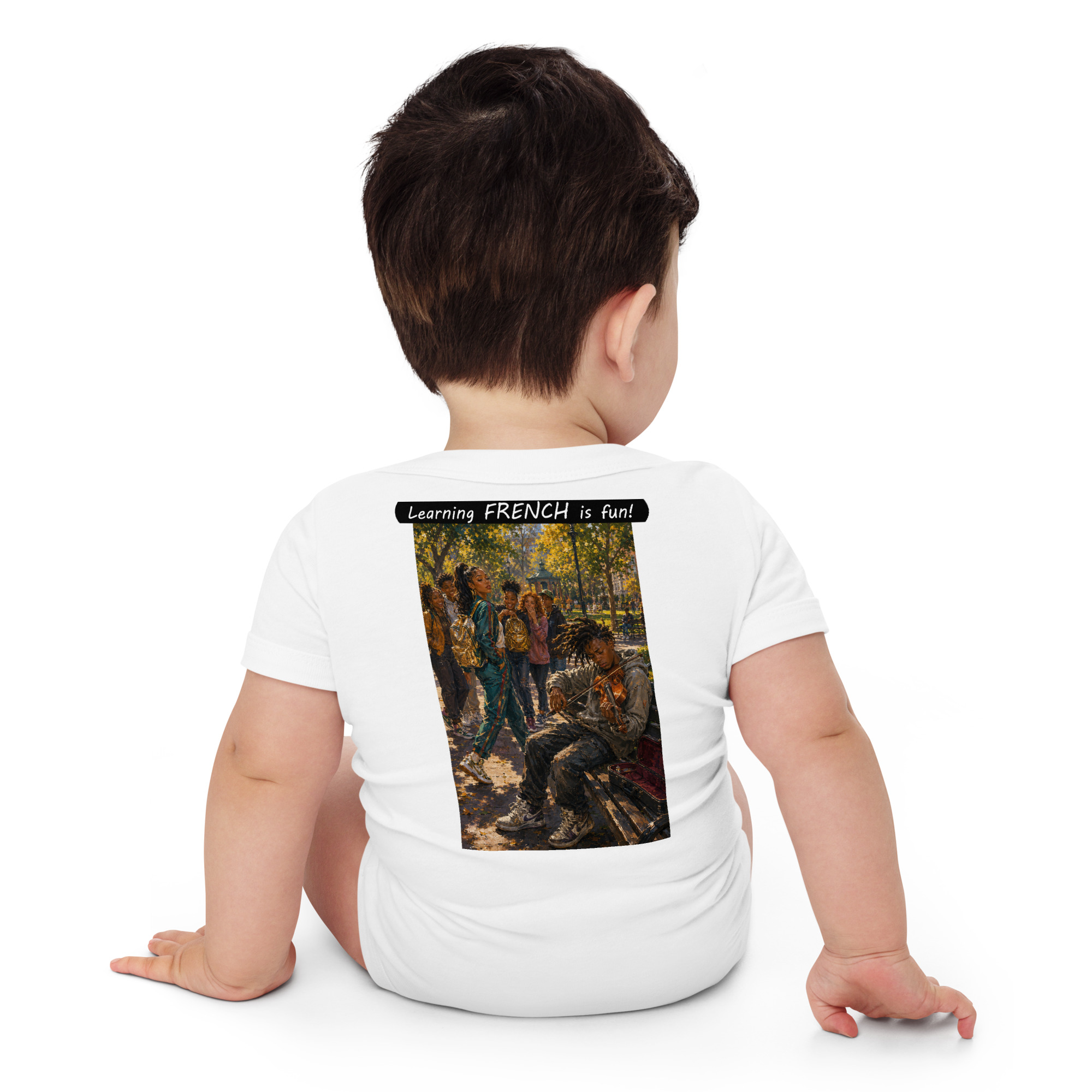 Baby Short Sleeve One Piece - Learning FRENCH is fun! - The Spotlight - Image 34