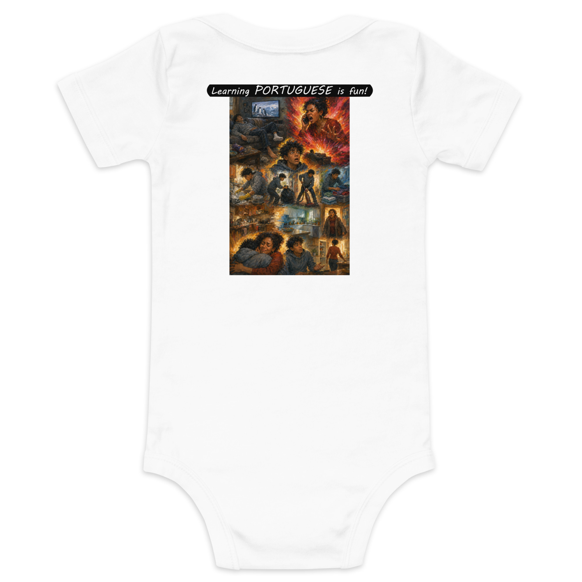 Baby Short Sleeve One Piece - Learning PORTUGUESE is fun! - Your Mama - Image 17