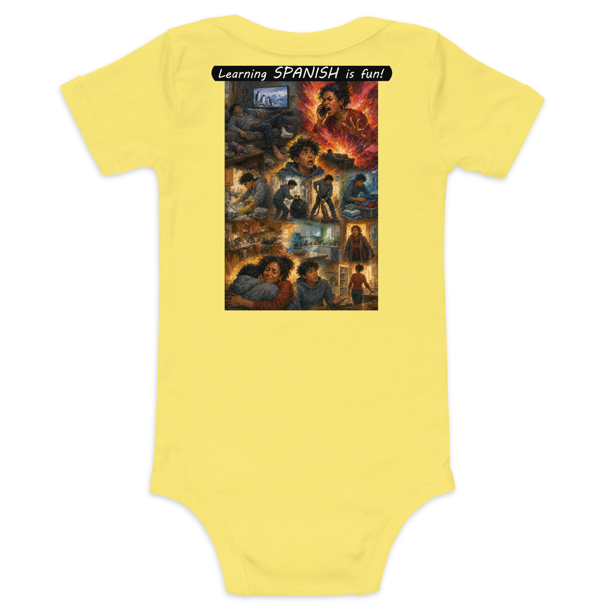 Baby Short Sleeve One Piece - Learning SPANISH is fun! - Your Mama - Image 11