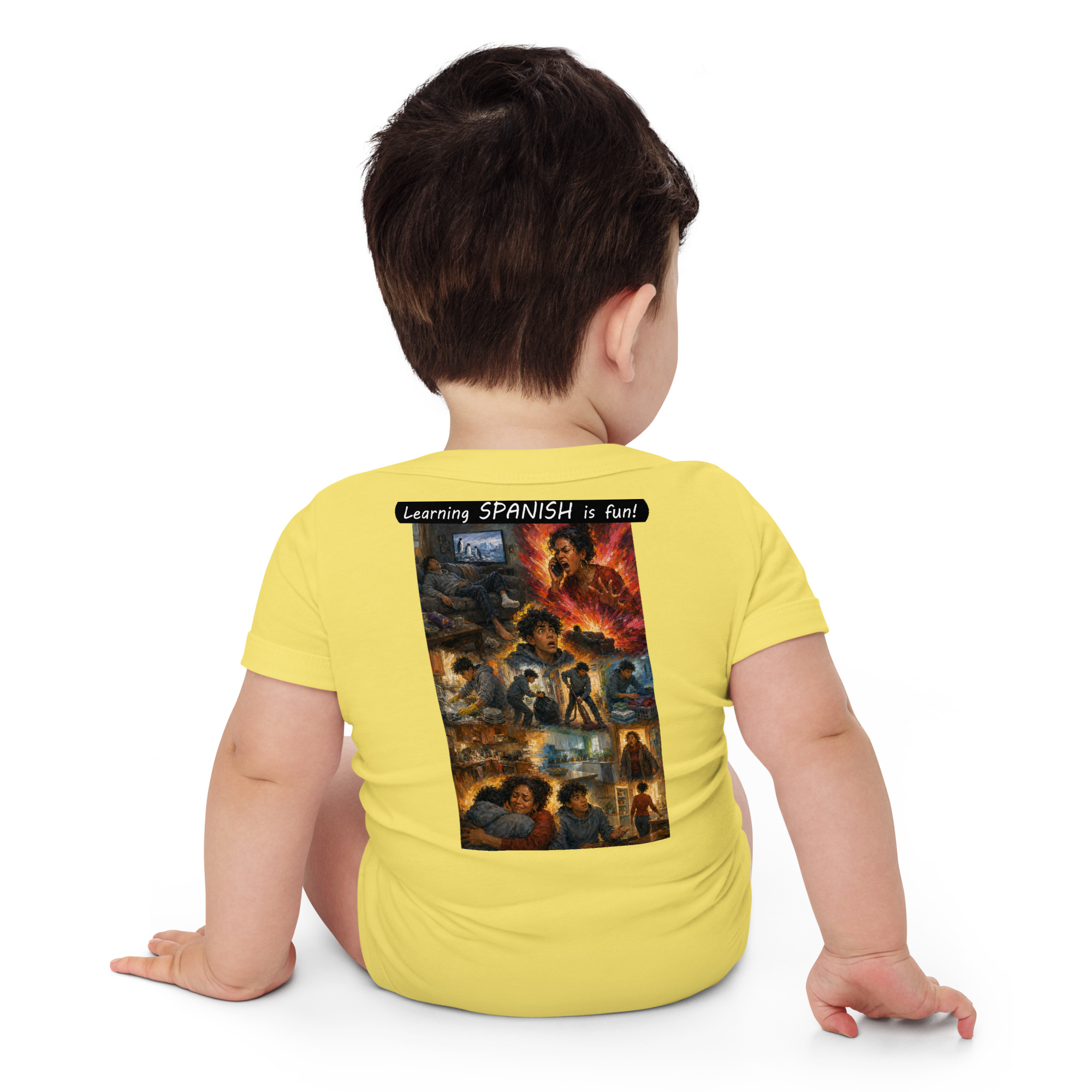 Baby Short Sleeve One Piece - Learning SPANISH is fun! - Your Mama - Image 14