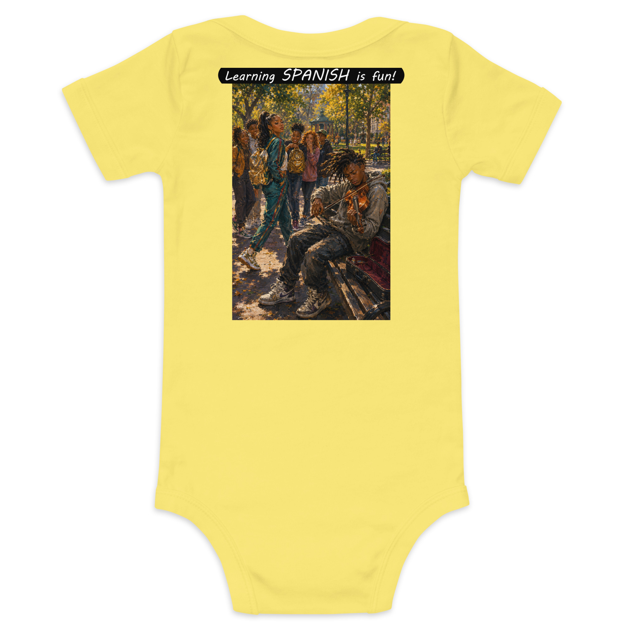 Baby Short Sleeve One Piece - Learning SPANISH is fun! - The Spotlight - Image 27