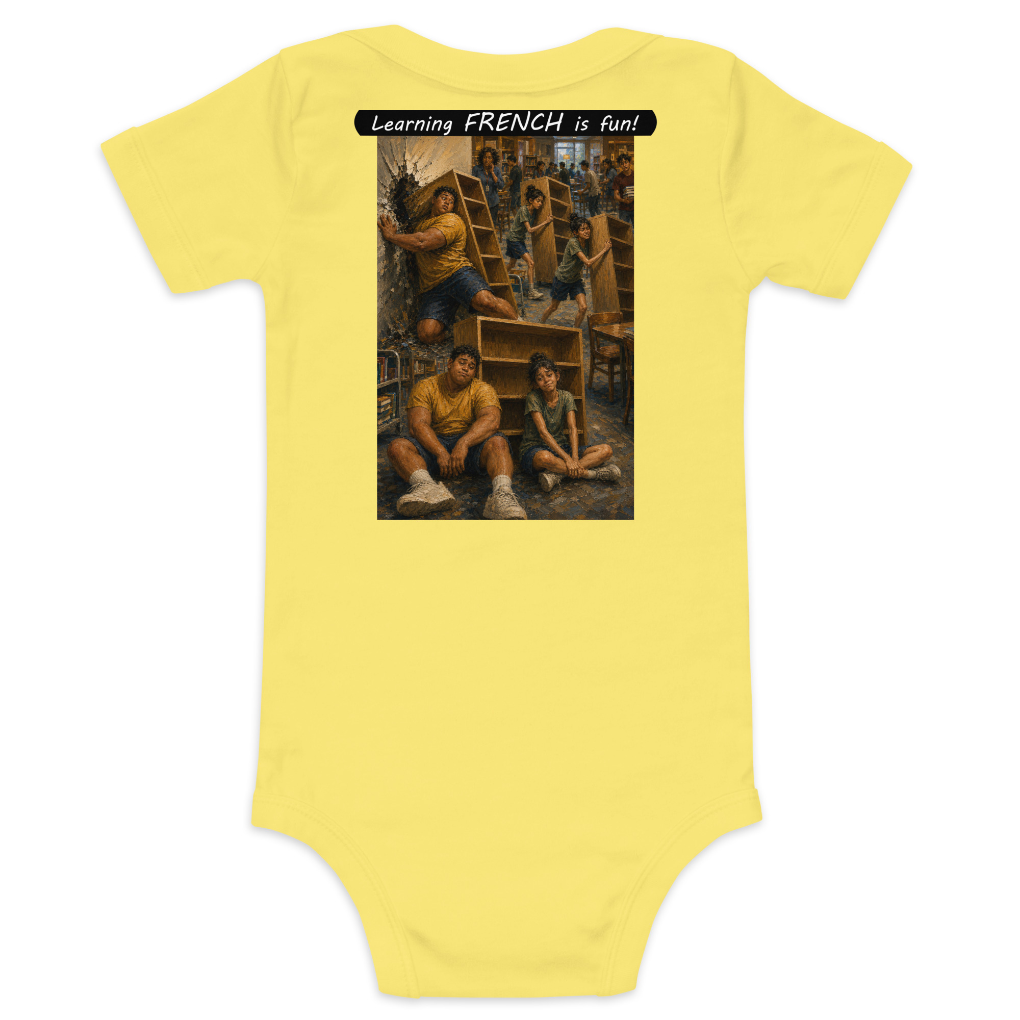 Baby Short Sleeve One Piece - Learning FRENCH is fun! - Fair Trade - Image 32