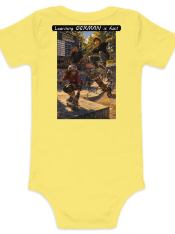 Baby Short Sleeve One Piece – Learning GERMAN is fun! – The Summer Showdown