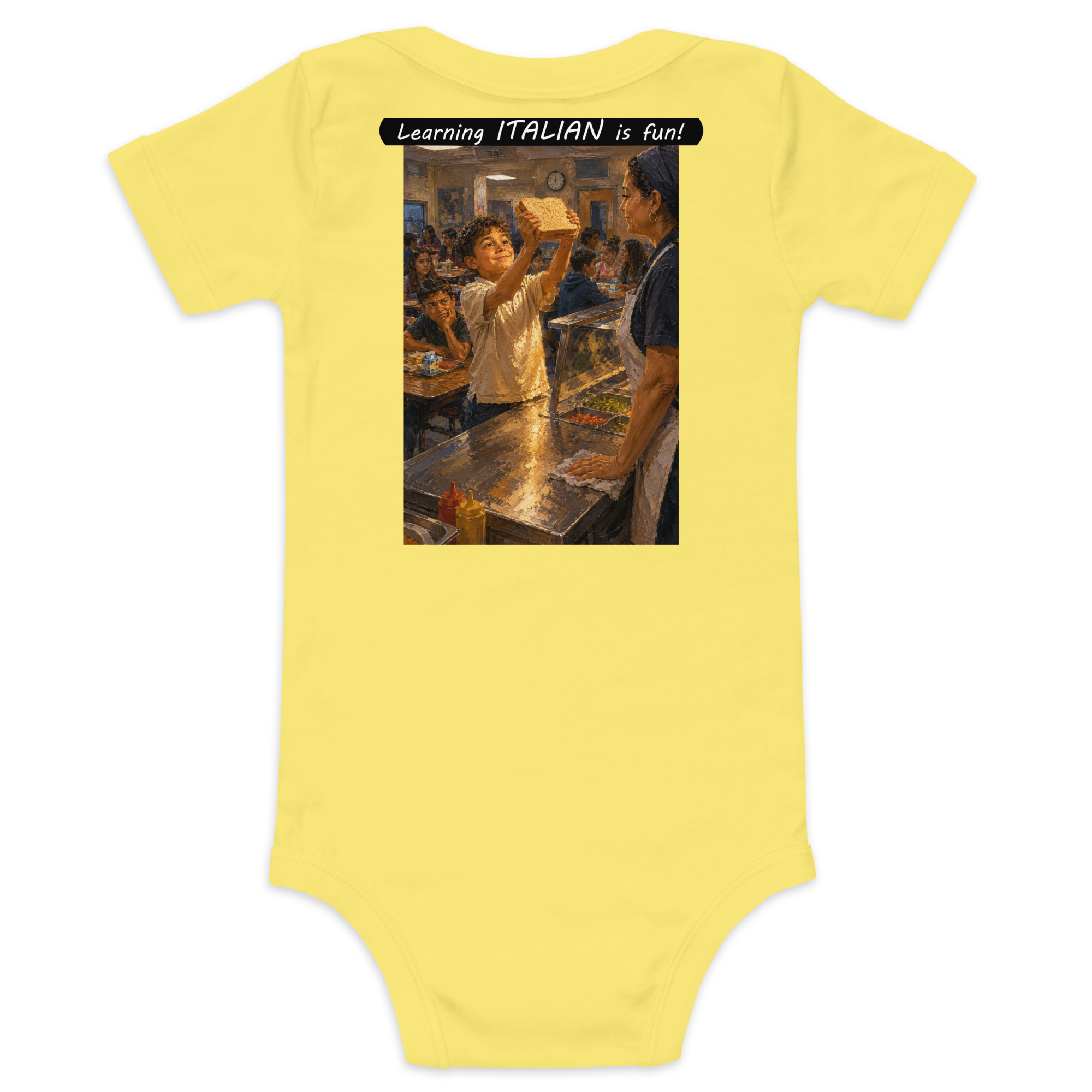 Baby Short Sleeve One Piece - Learning ITALIAN is fun! - Crusty Roof Tiles - Image 22