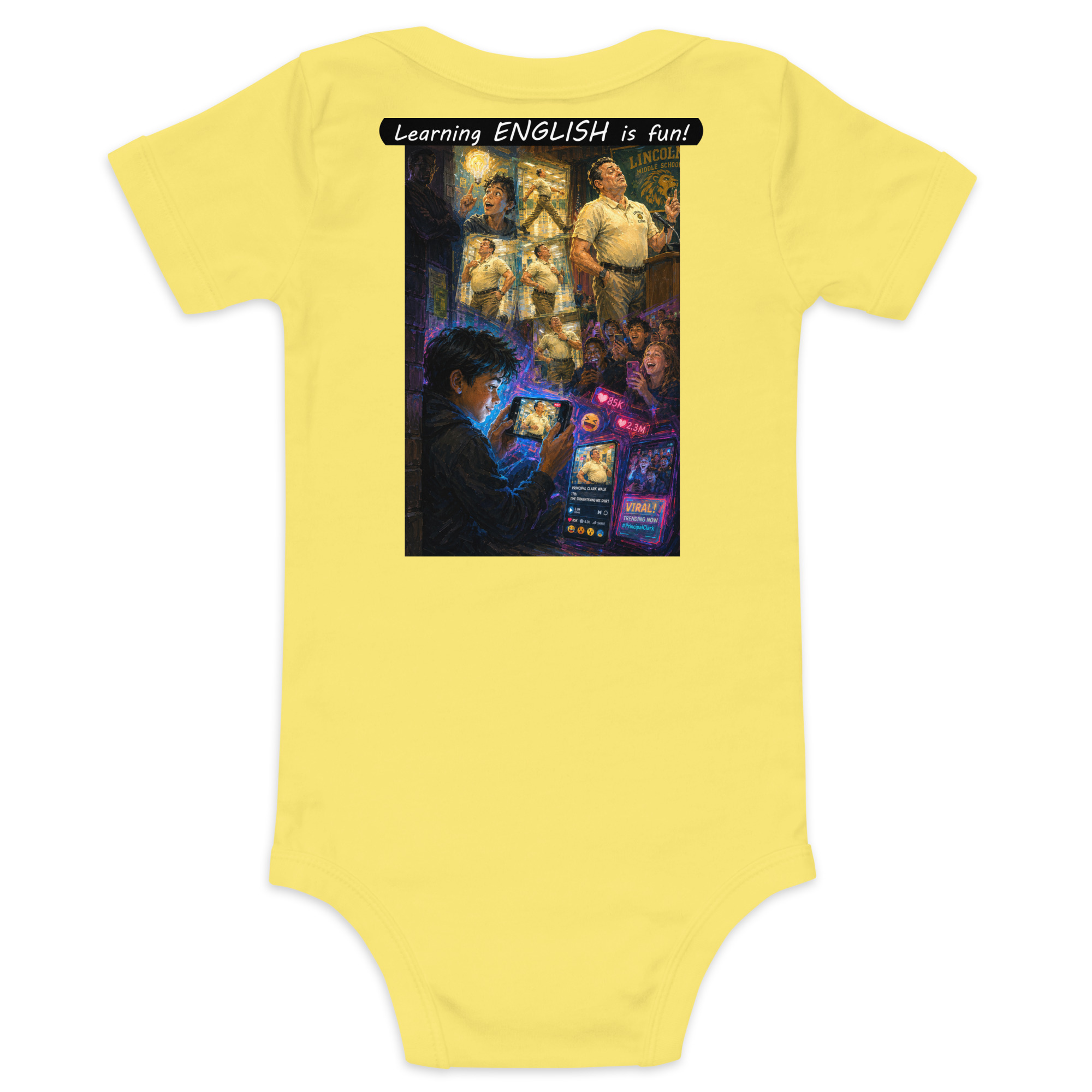 Baby Short Sleeve One Piece - Learning ENGLISH is fun! - The Influencer - Image 27