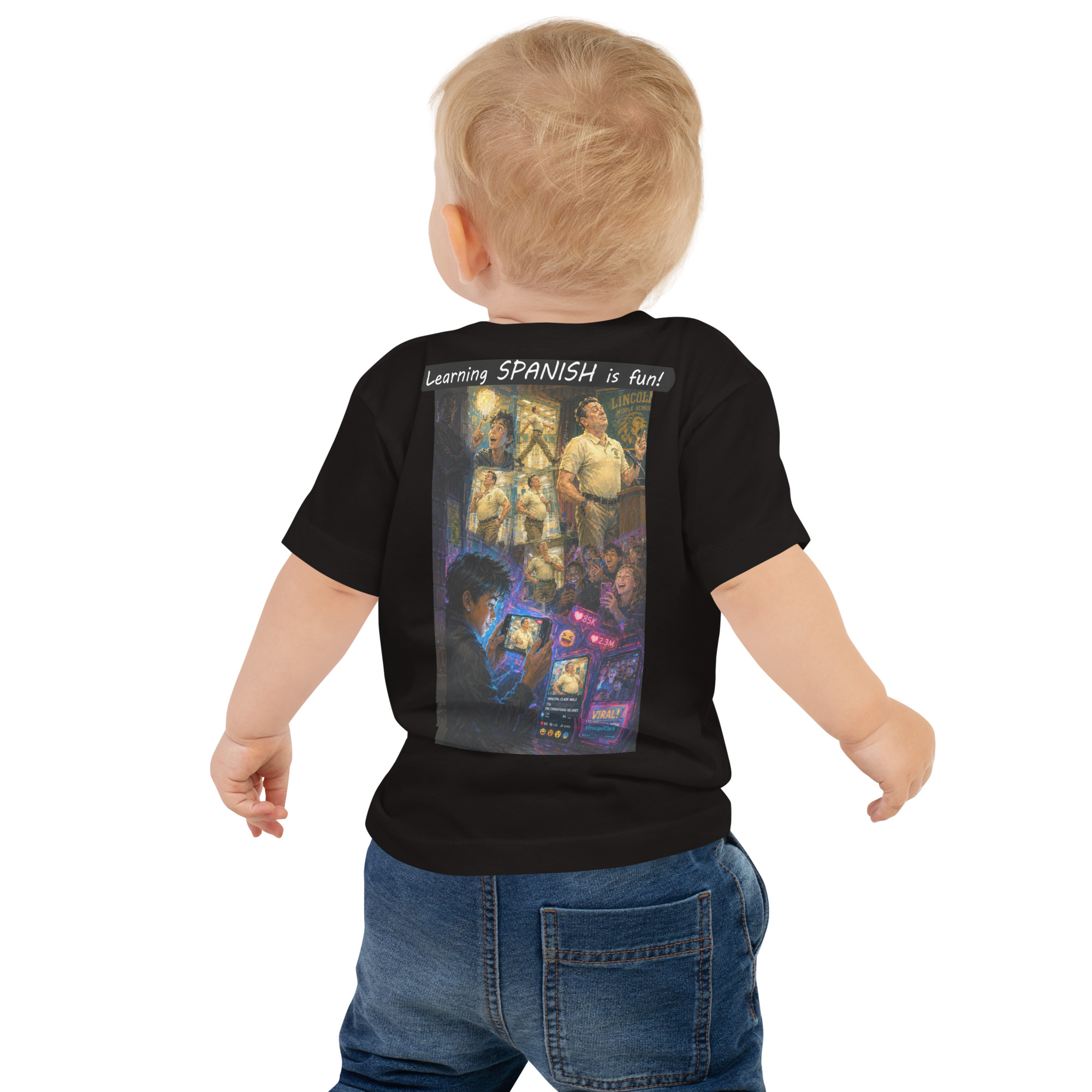 Baby Jersey Short Sleeve Tee - Learning SPANISH is fun! - The Influencer - Image 6