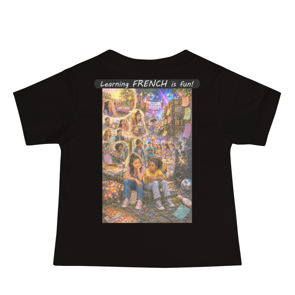 Baby Jersey Short Sleeve Tee - Learning FRENCH is fun! - The Surprise Party - Image 8