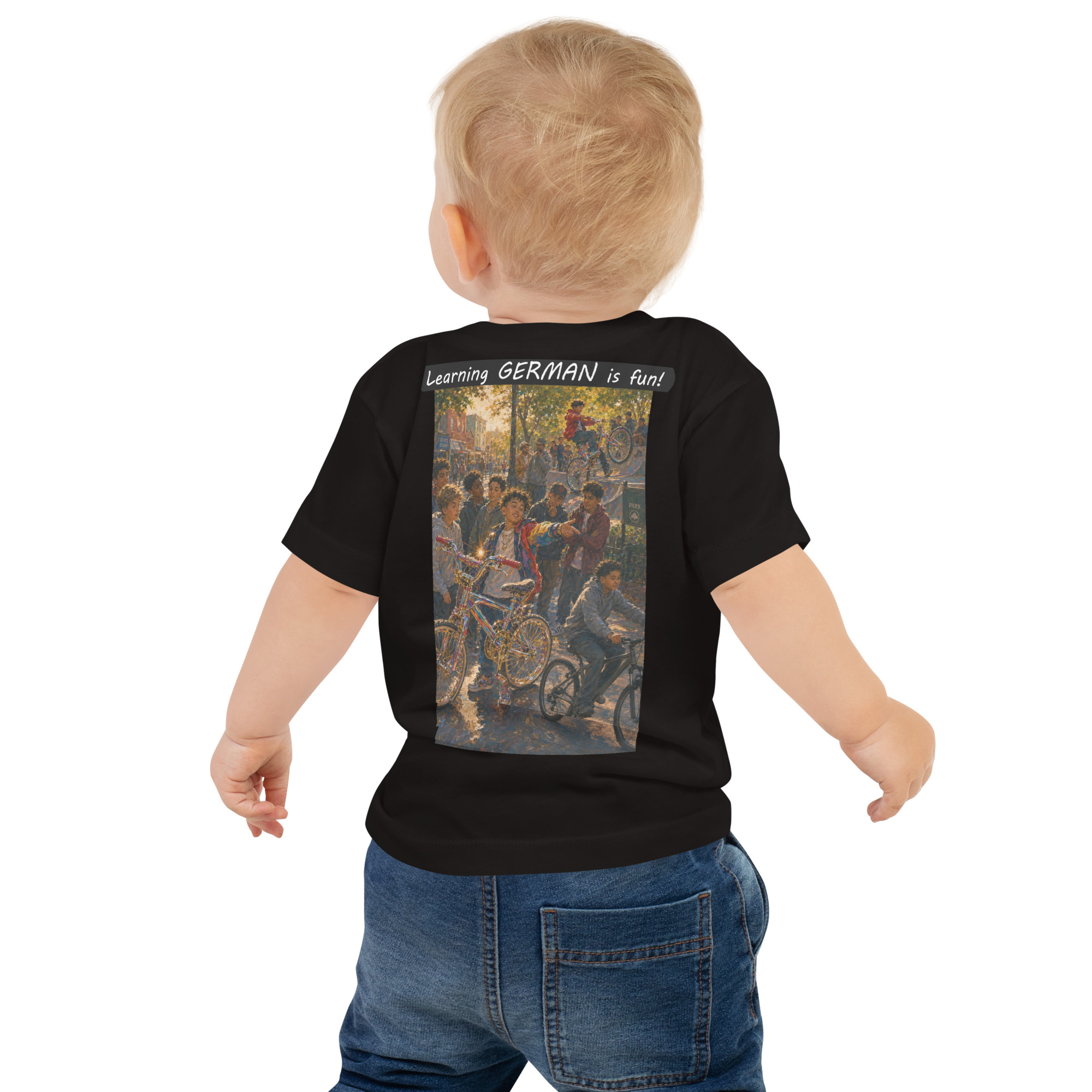 Baby Jersey Short Sleeve Tee - Learning GERMAN is fun! - The Show Off - Image 8