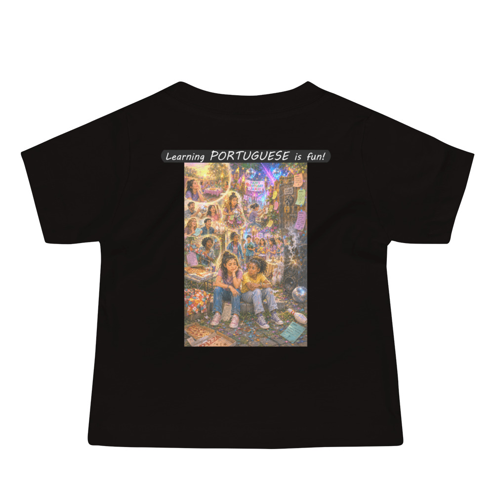 Baby Jersey Short Sleeve Tee - Learning PORTUGUESE is fun! - The Surprise Party - Image 5