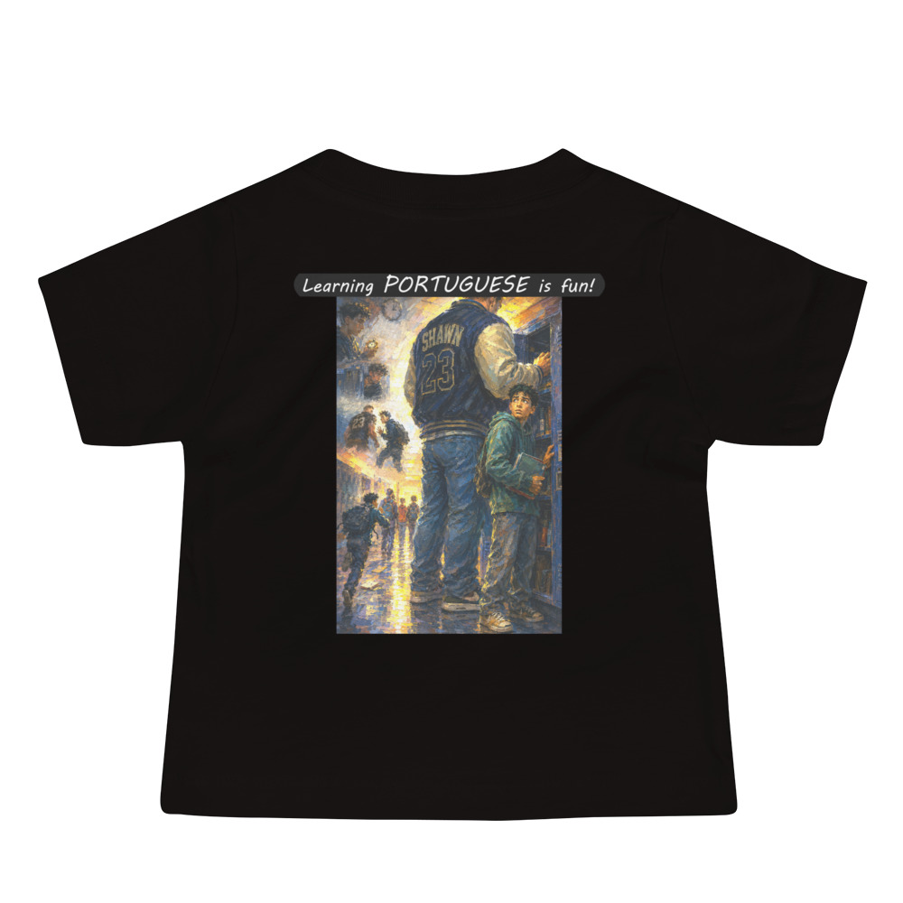Baby Jersey Short Sleeve Tee - Learning PORTUGUESE is fun! - The School Locker - Image 3