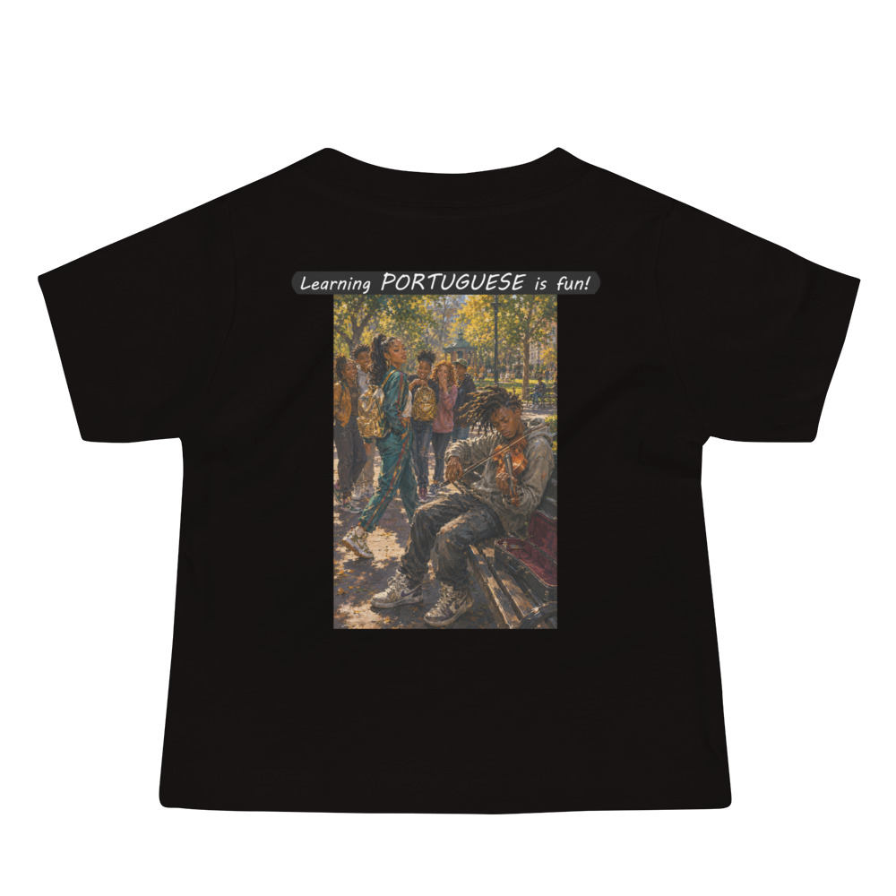 Baby Jersey Short Sleeve Tee - Learning PORTUGUESE is fun! - The Spotlight - Image 2