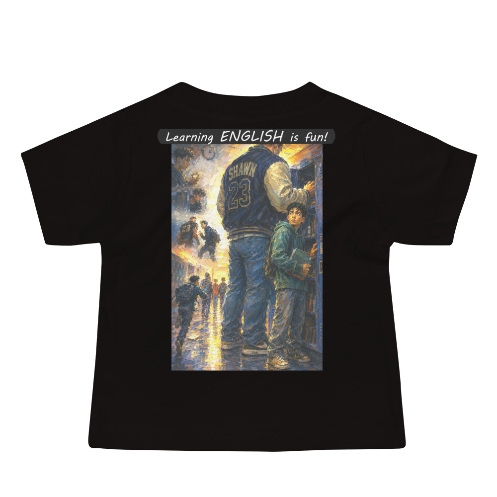 Baby Jersey Short Sleeve Tee - Learning ENGLISH is fun! - The School Locker - Image 3