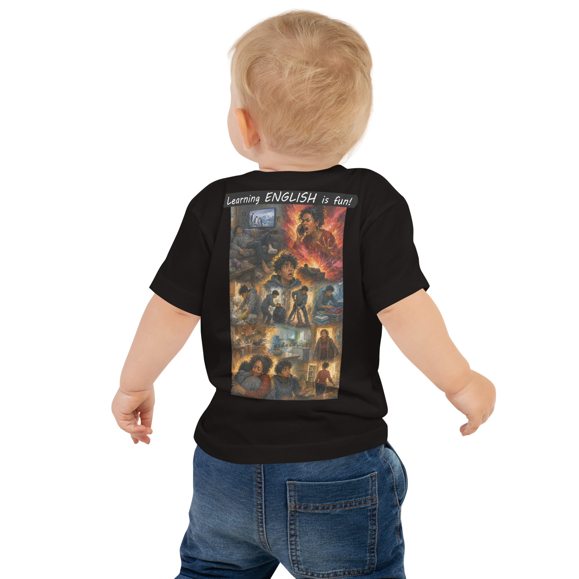Baby Jersey Short Sleeve Tee - Learning ENGLISH is fun! - Your Mama - Image 12