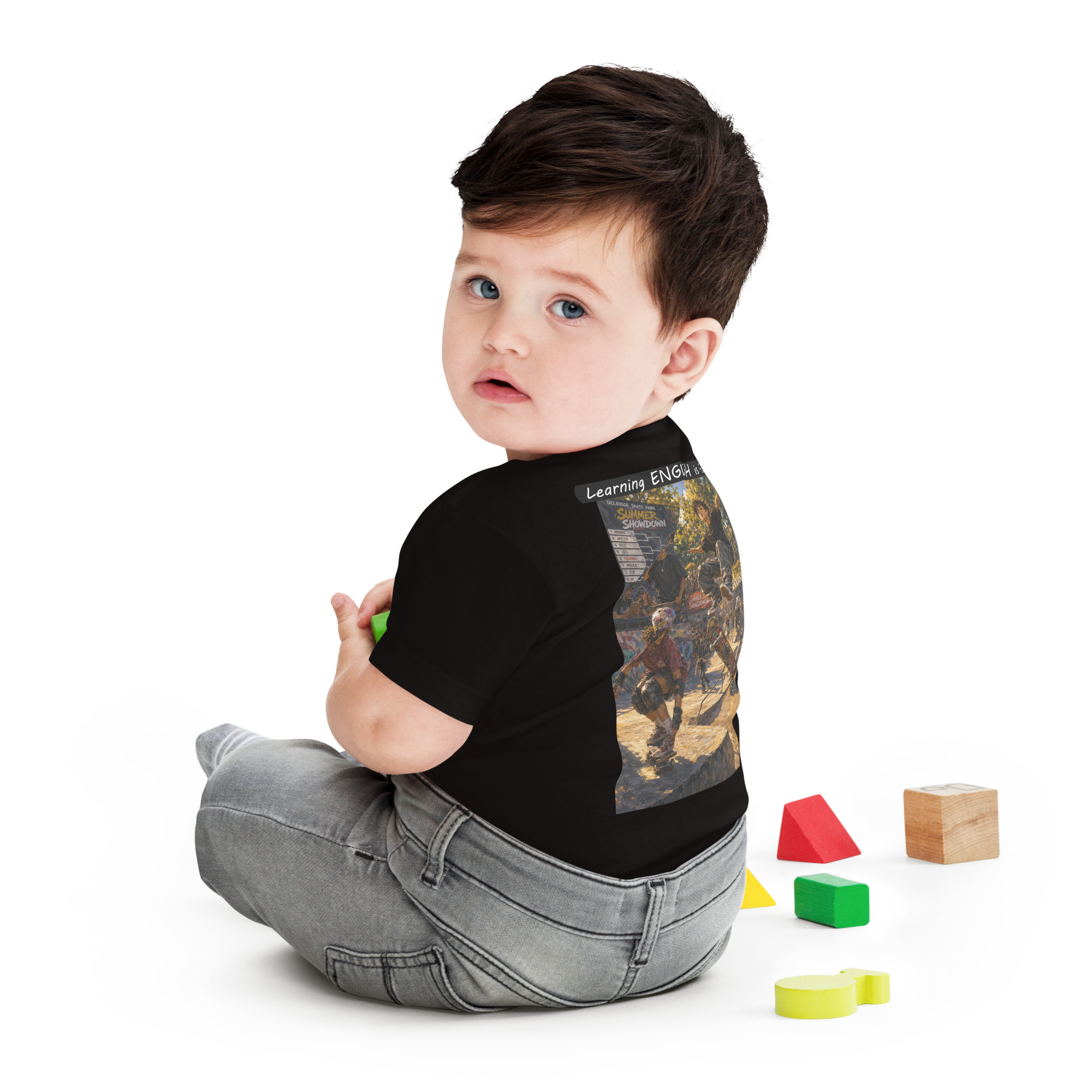 Baby Jersey Short Sleeve Tee - Learning ENGLISH is fun! - The Summer Showdown - Image 4