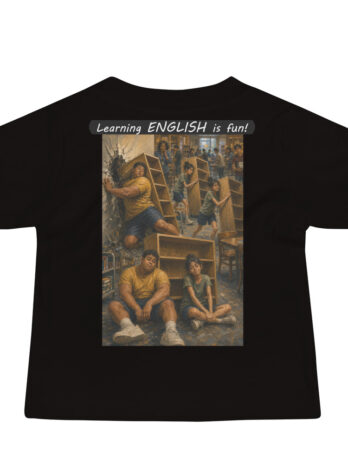 Baby Jersey Short Sleeve Tee – Learning ENGLISH is fun! – Fair Trade