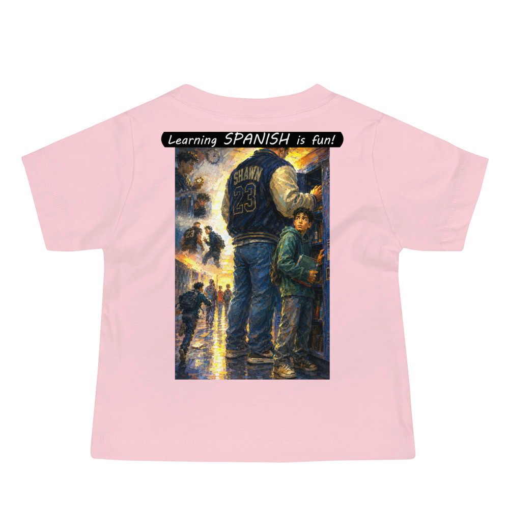 Baby Jersey Short Sleeve Tee - Learning SPANISH is fun! - The School Locker - Image 6
