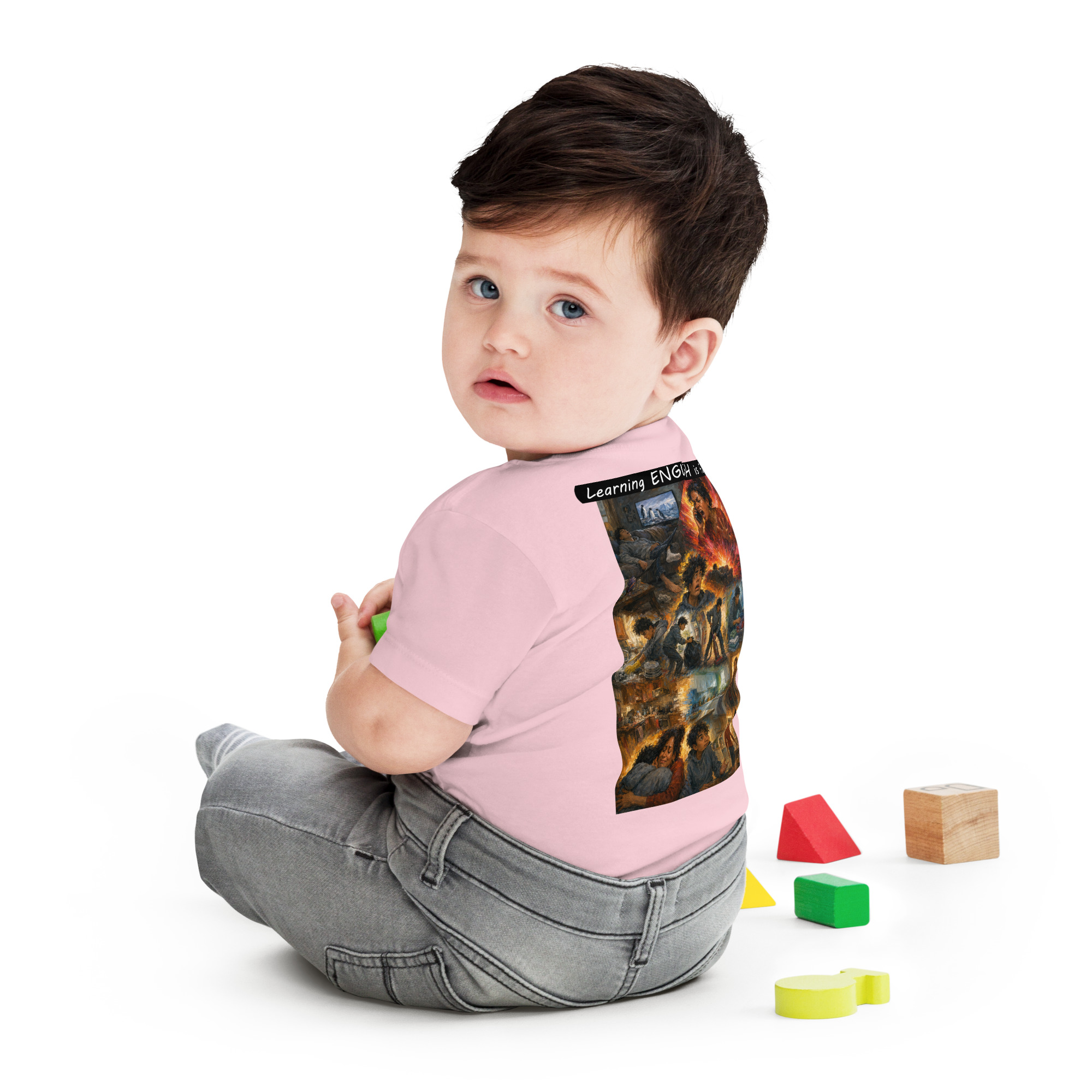 Baby Jersey Short Sleeve Tee - Learning ENGLISH is fun! - Your Mama - Image 8