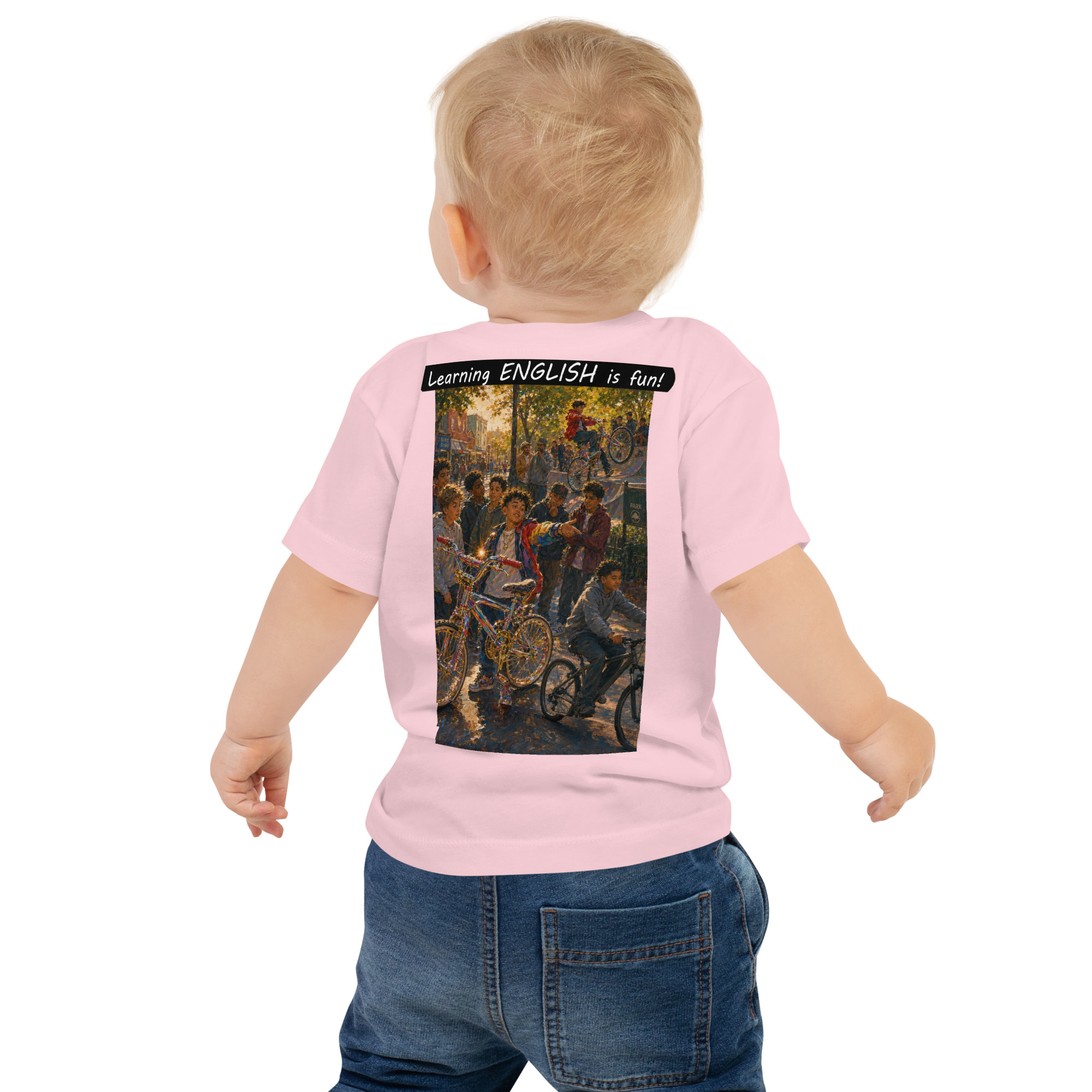 Baby Jersey Short Sleeve Tee - Learning ENGLISH is fun! - The Show Off - Image 11