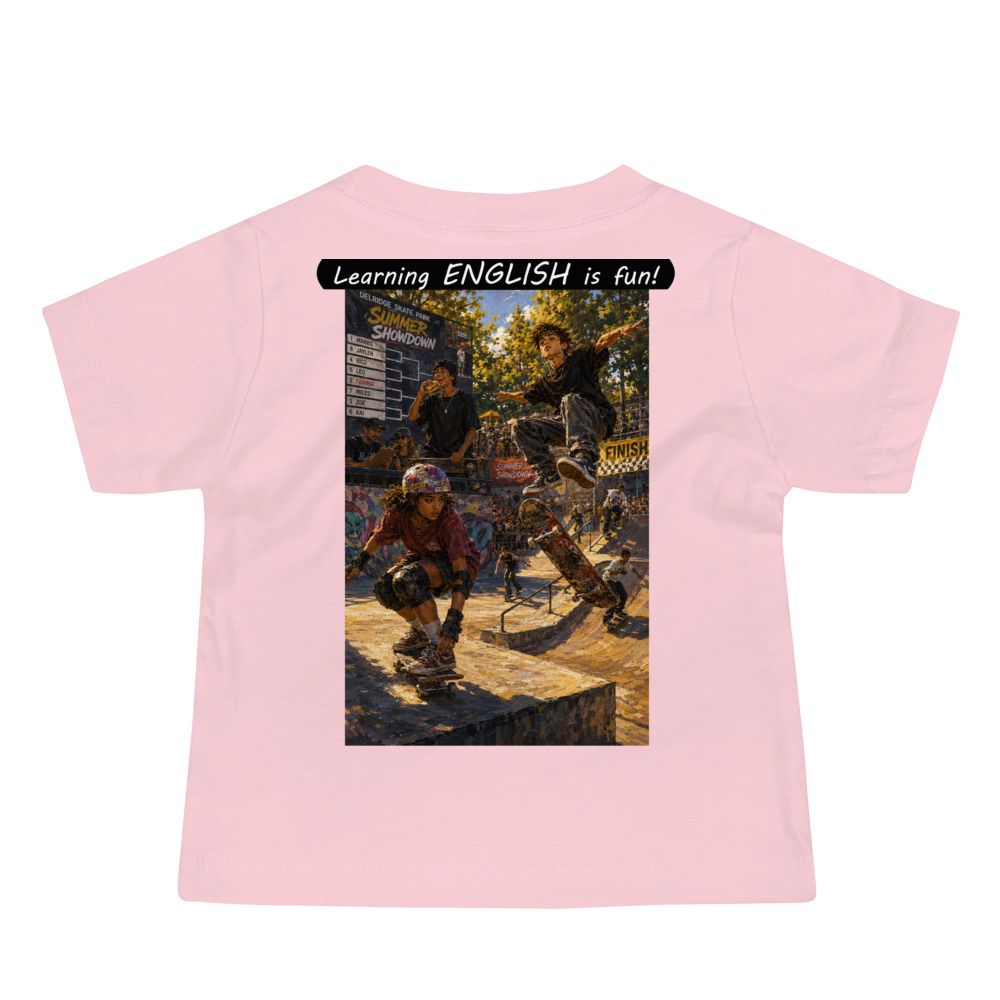 Baby Jersey Short Sleeve Tee - Learning ENGLISH is fun! - The Summer Showdown - Image 6
