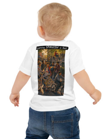 Baby Jersey Short Sleeve Tee – Learning SPANISH is fun! – The Show Off