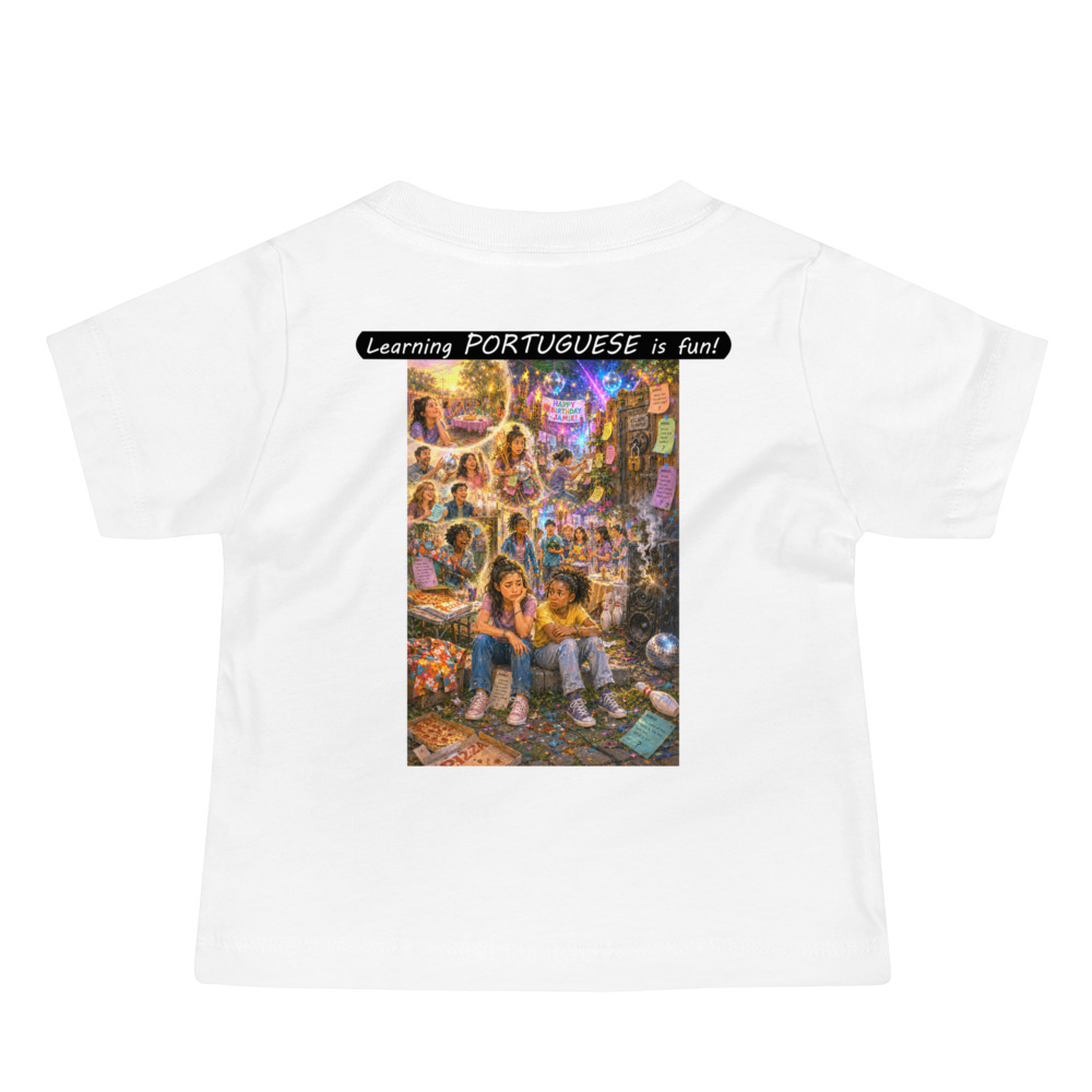Baby Jersey Short Sleeve Tee - Learning PORTUGUESE is fun! - The Surprise Party - Image 8